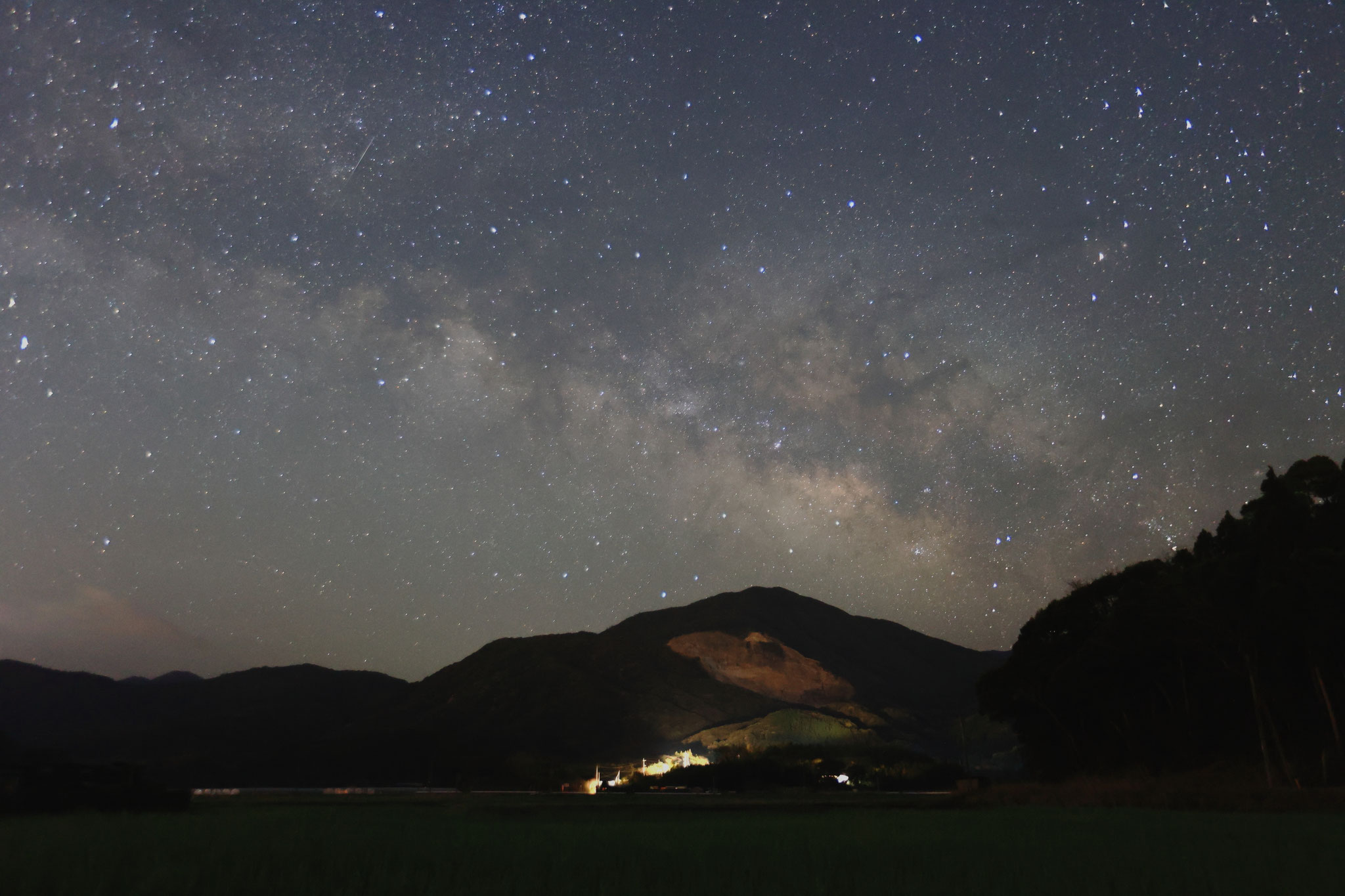 夜空に映える天の川(3月10日 肝付町)