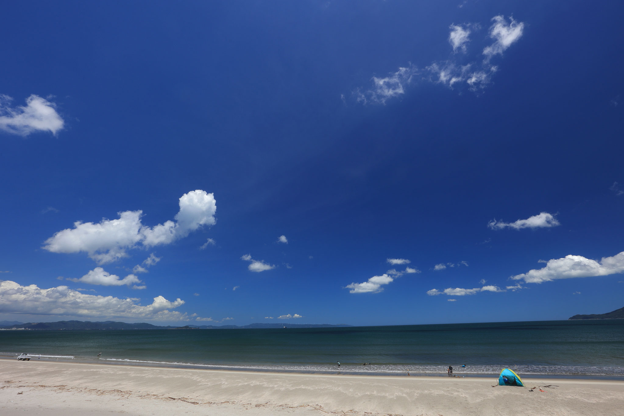 夏の柏原海岸(7月7日 東串良町)