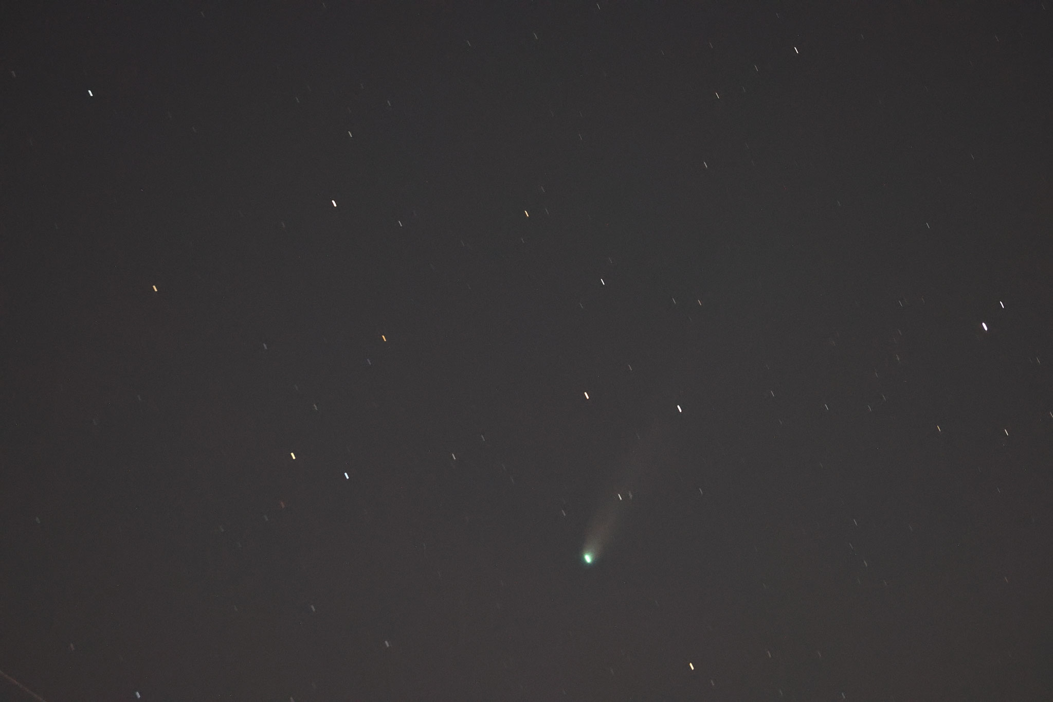 なんとか撮れたレモン彗星(10月27日 肝付町)