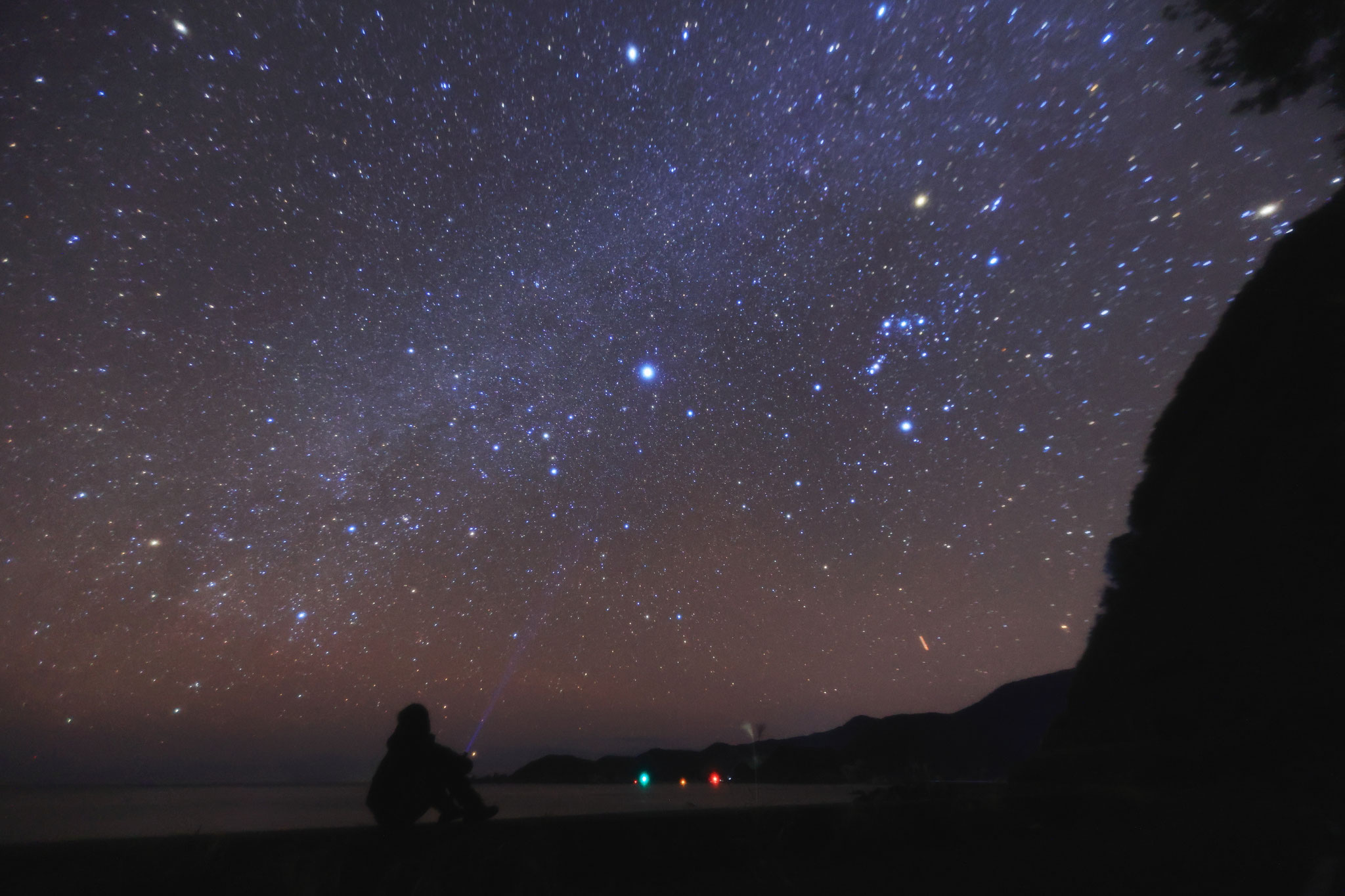 月沈み消えていた星々が姿を現す(1月1日 南大隅町)