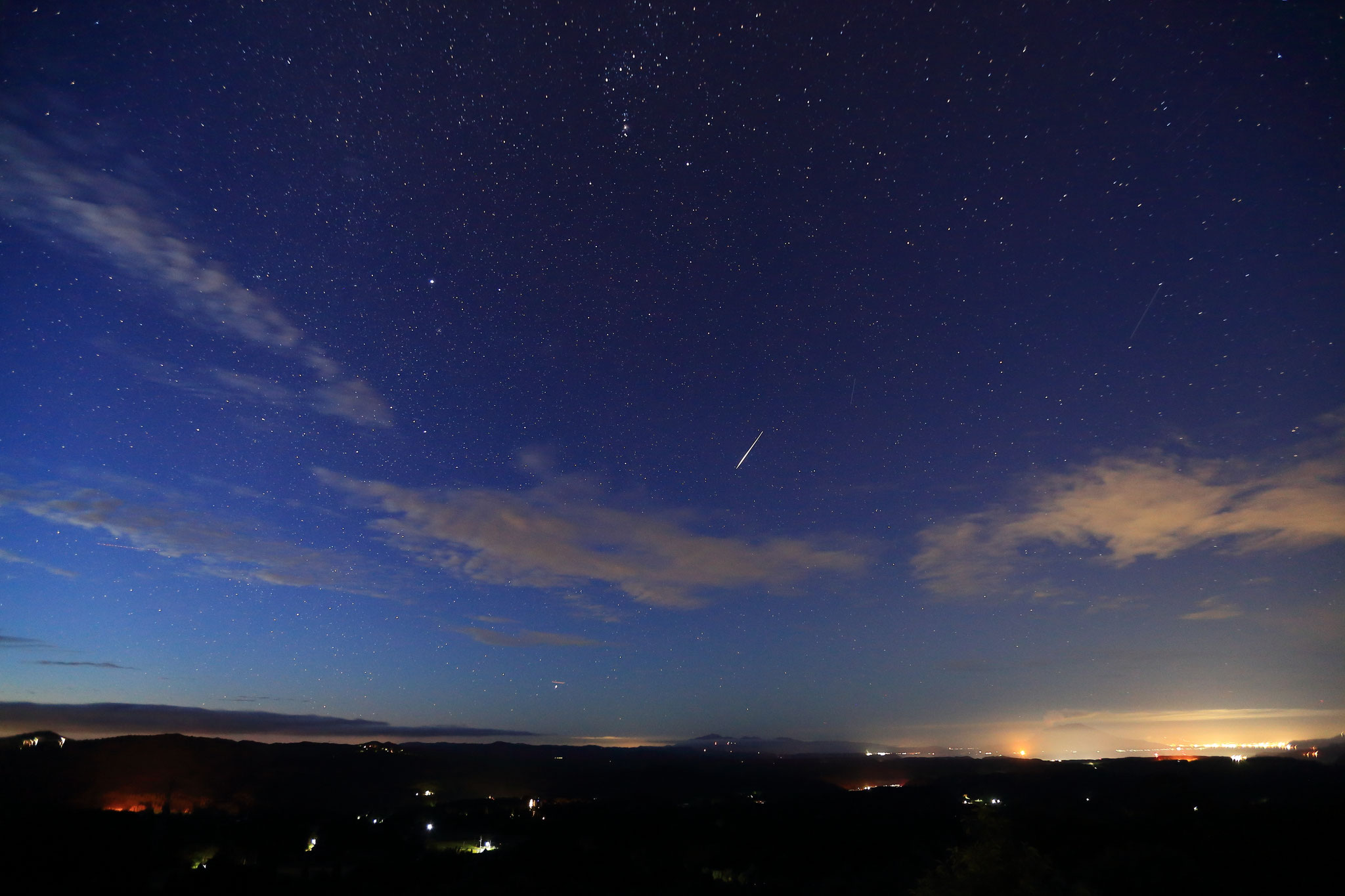朝と夜の狭間の空(9/29 霧島市)