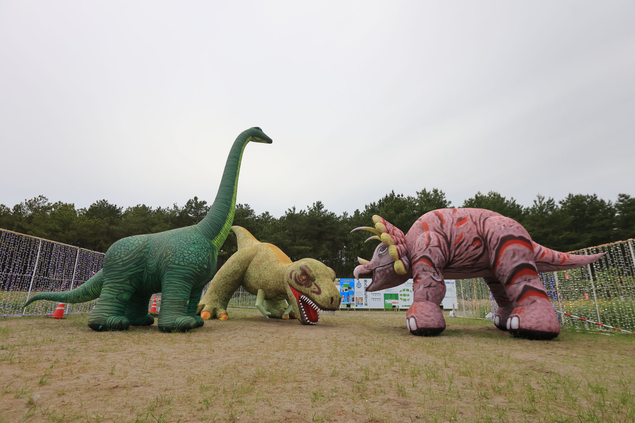 柏原海岸に恐竜現る(4月12日 東串良町)