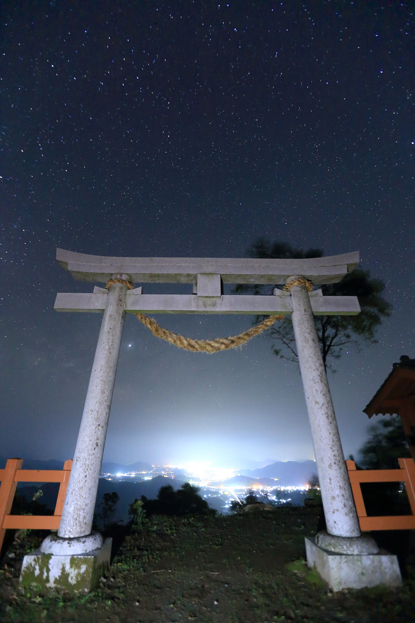 霧島神社の星空(5/2 宮崎県日南市)