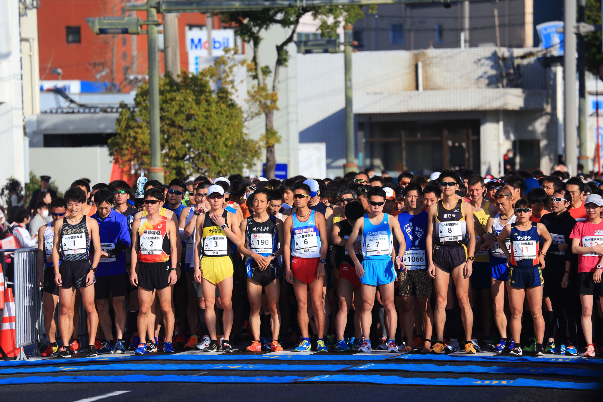 鹿児島マラソン2018を走るランナーの方々