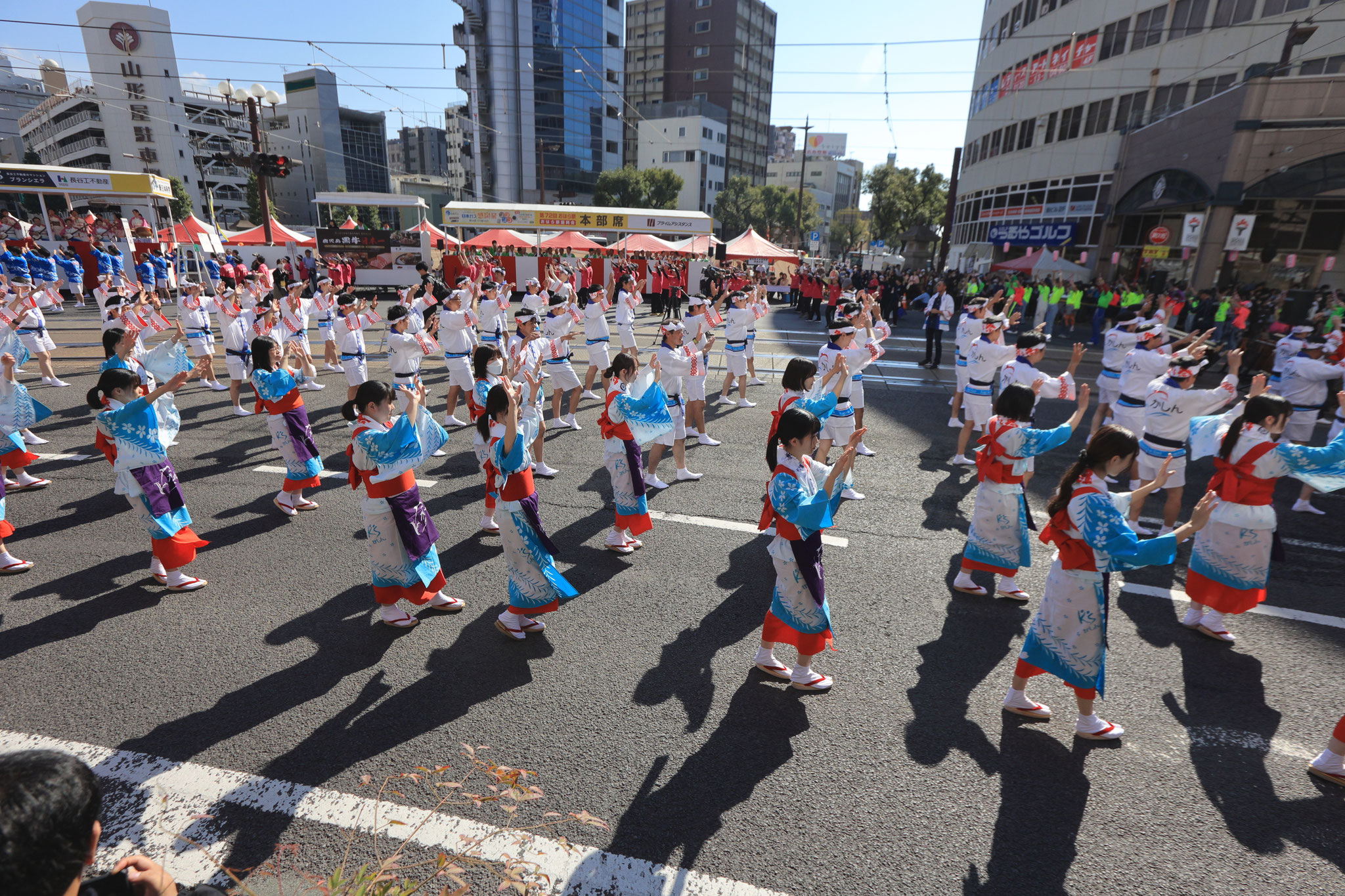 おはら祭皆踊る(11月3日 鹿児島市)