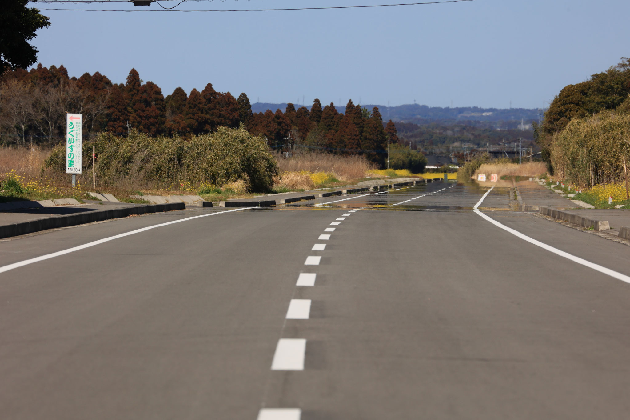 吾平町に新しく作られた道路（3）(3月14日 吾平町)