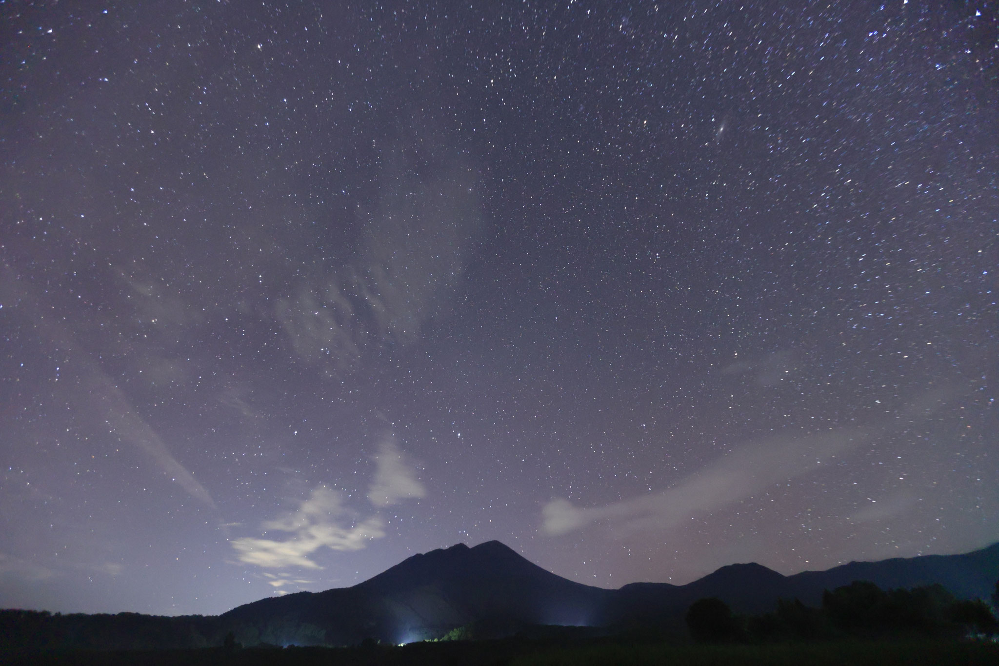 高千穂峰と星空を眺める(9月27日 宮崎県)