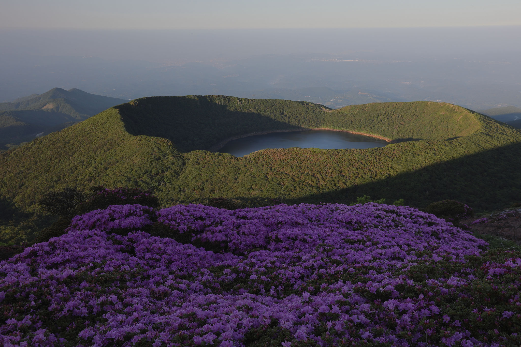 ミヤマキリシマと大浪池(6月4日 韓国岳登山道)