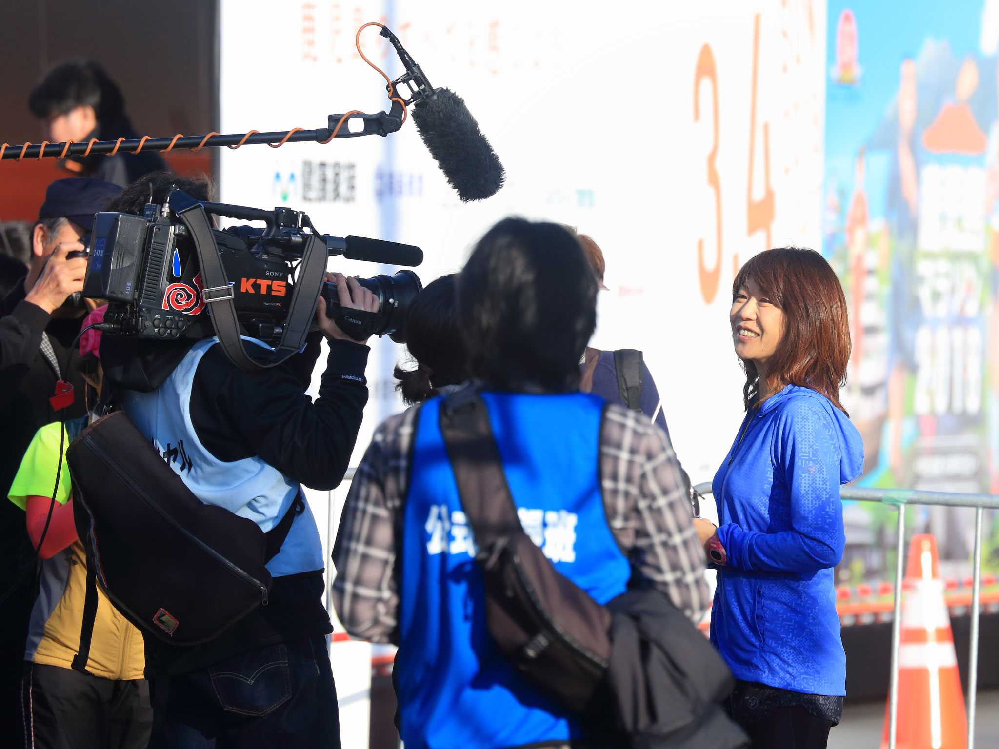 今回応援の高橋尚子さん（鹿児島マラソン2018にて）