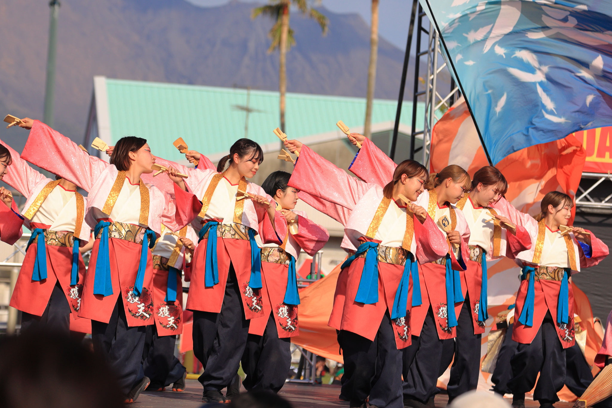 かごしま春祭大ハンヤ2023 大分大学 獲天(4月23日 鹿児島市)