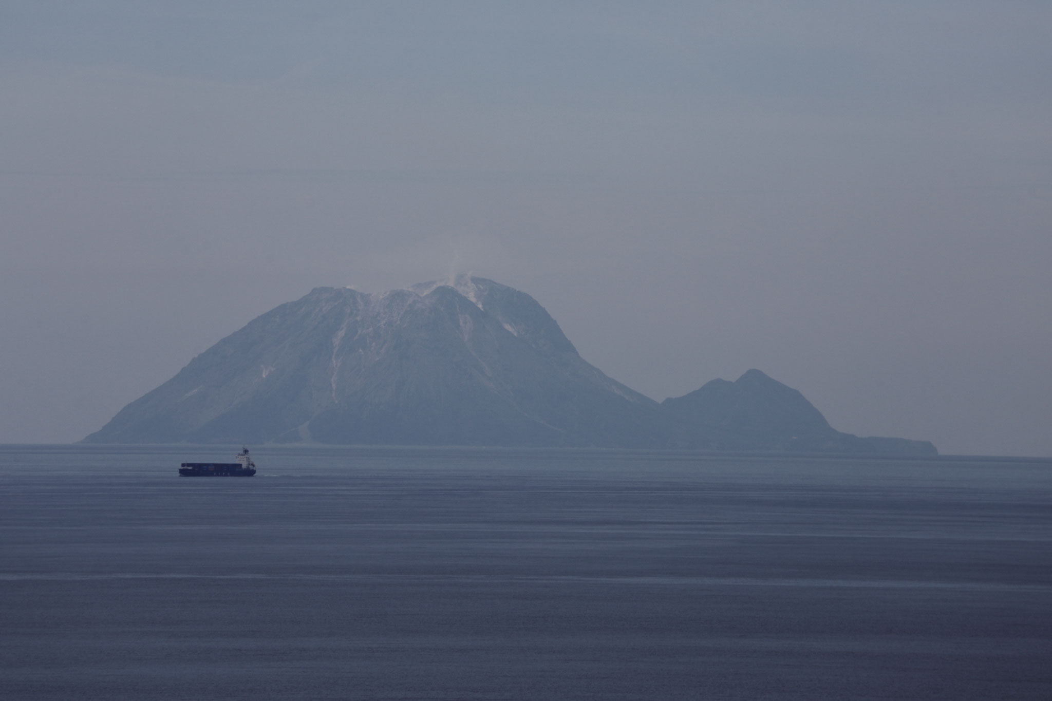佐多岬展望台から見る硫黄島(5/5 肝属郡南大隅町 佐多岬)