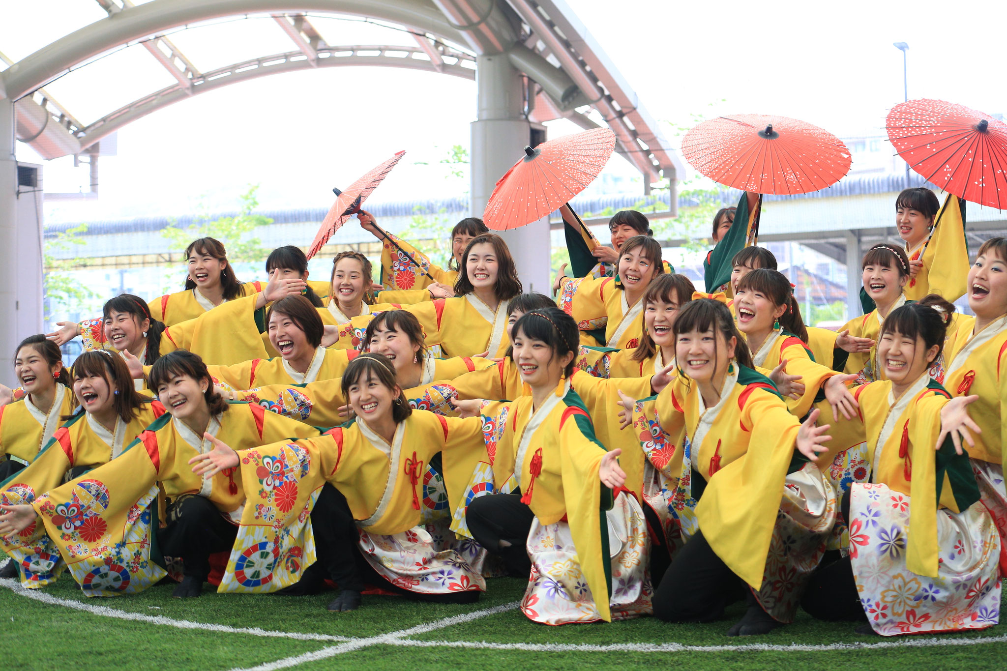 山口県立大学よさこい部奄美連合萩組(4/29 かごしま春祭 大ハンヤ(かんまちあ))