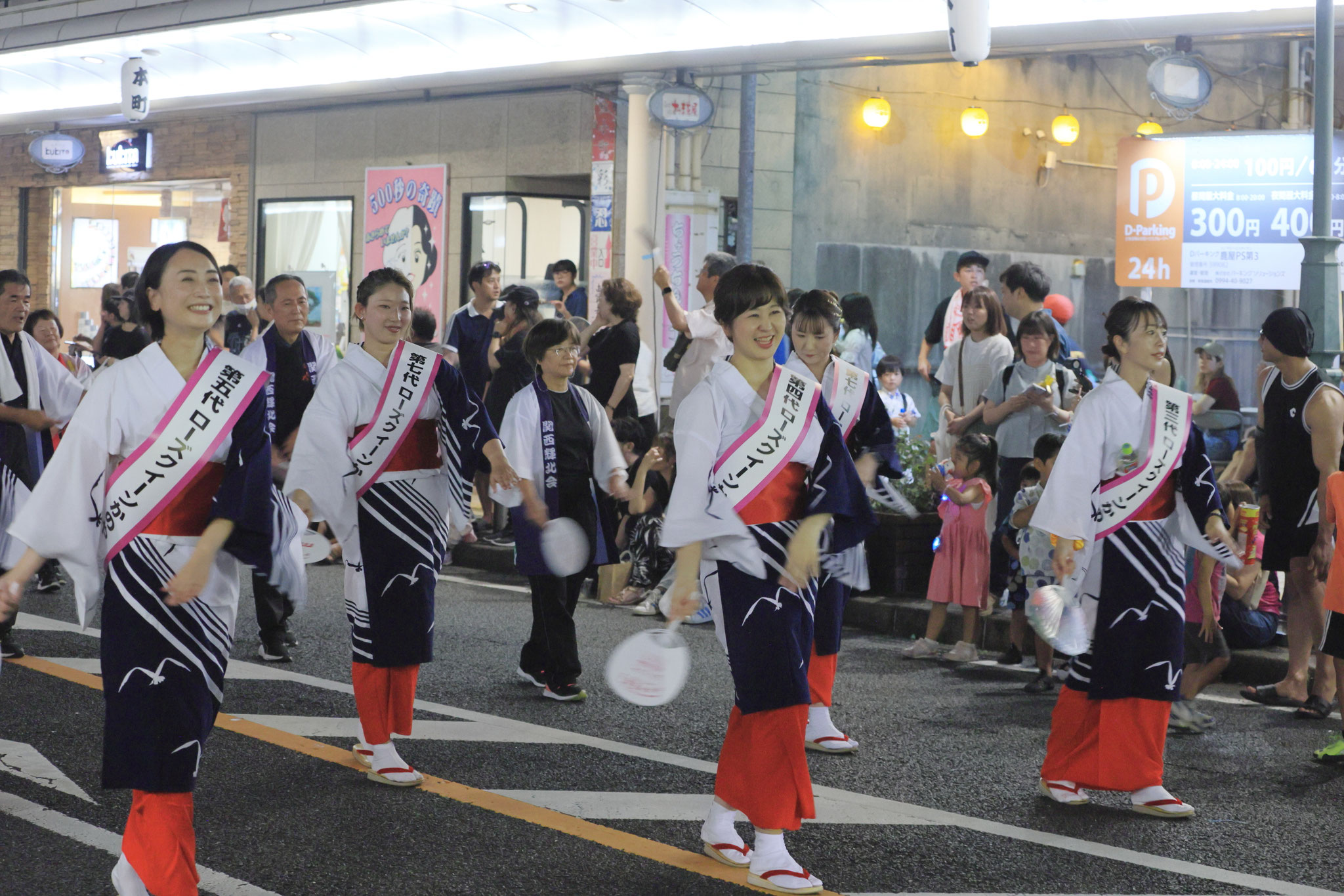 歴代のミスかのやもお目見え(8月2日 鹿屋市)