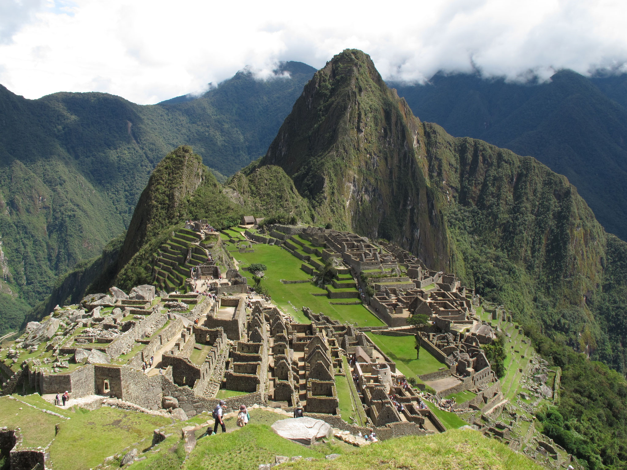 Peru - Blick am Ende des Inka Trails