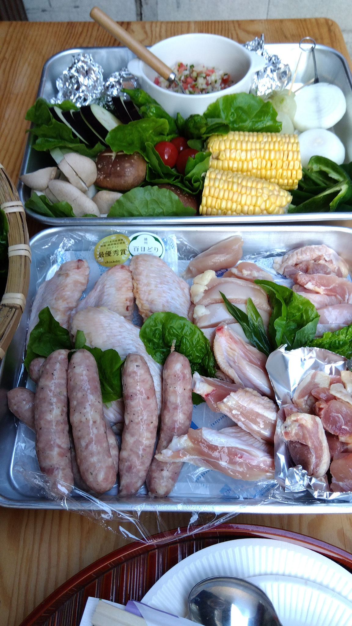 播州百日どりと地元食品BBQ