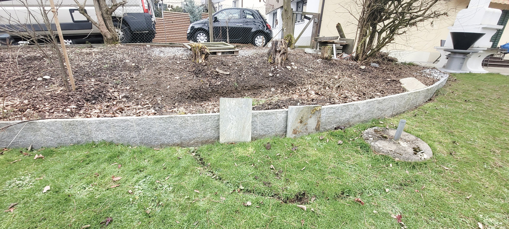Garten vorher...