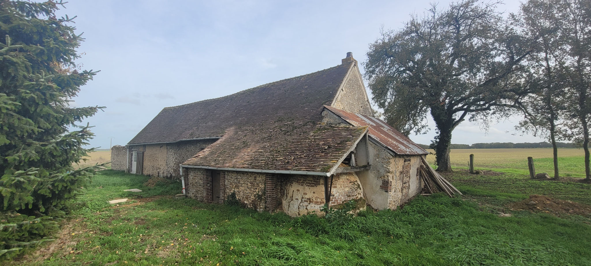 avant rénovation de la charpente.