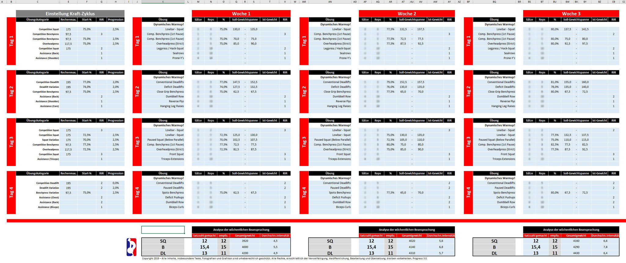 Progress 3 2 Fur Fortgeschrittene Kilo Kilo Kostenlose excel trainingsplan vorlage fur noch schnelleres. progress fur fortgeschrittene
