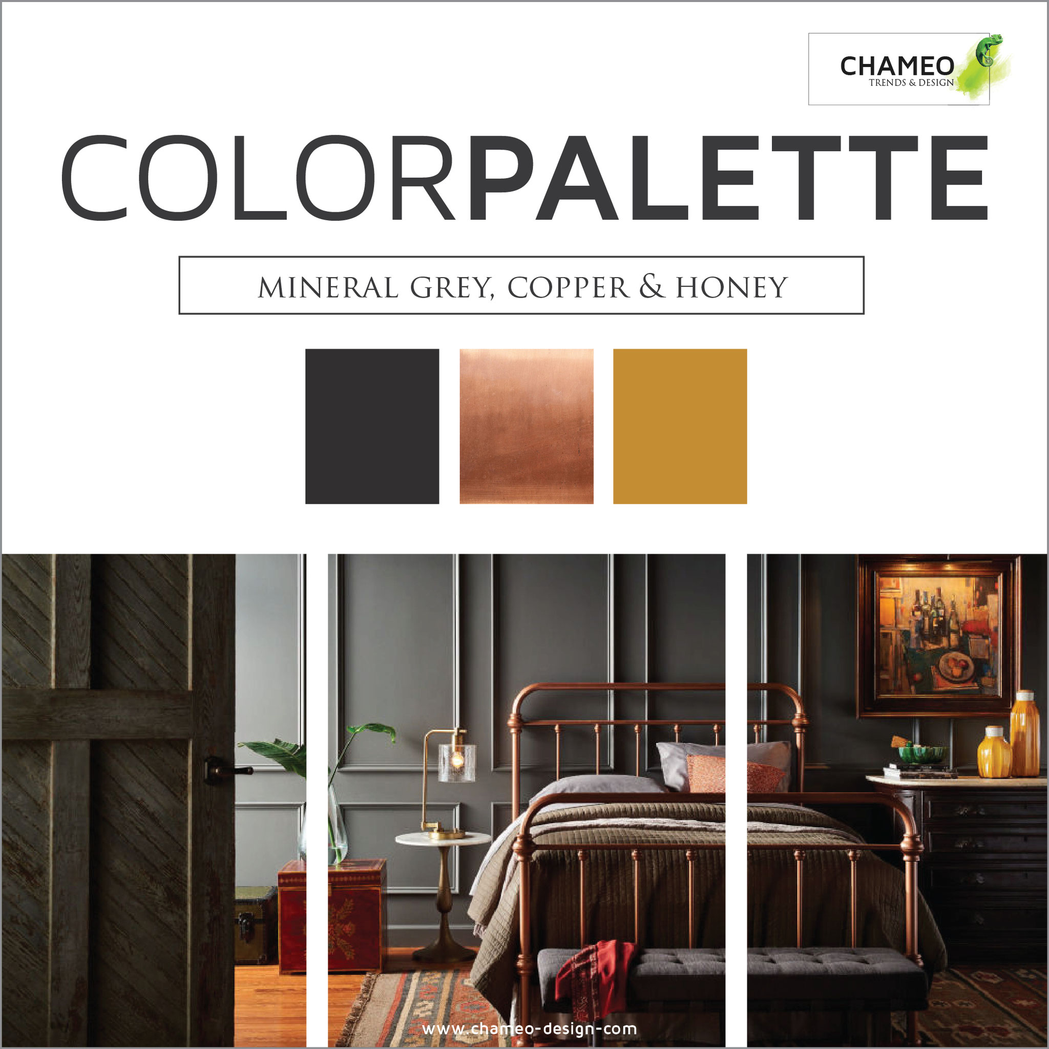 Chameo Design Color palette -CMF Design services