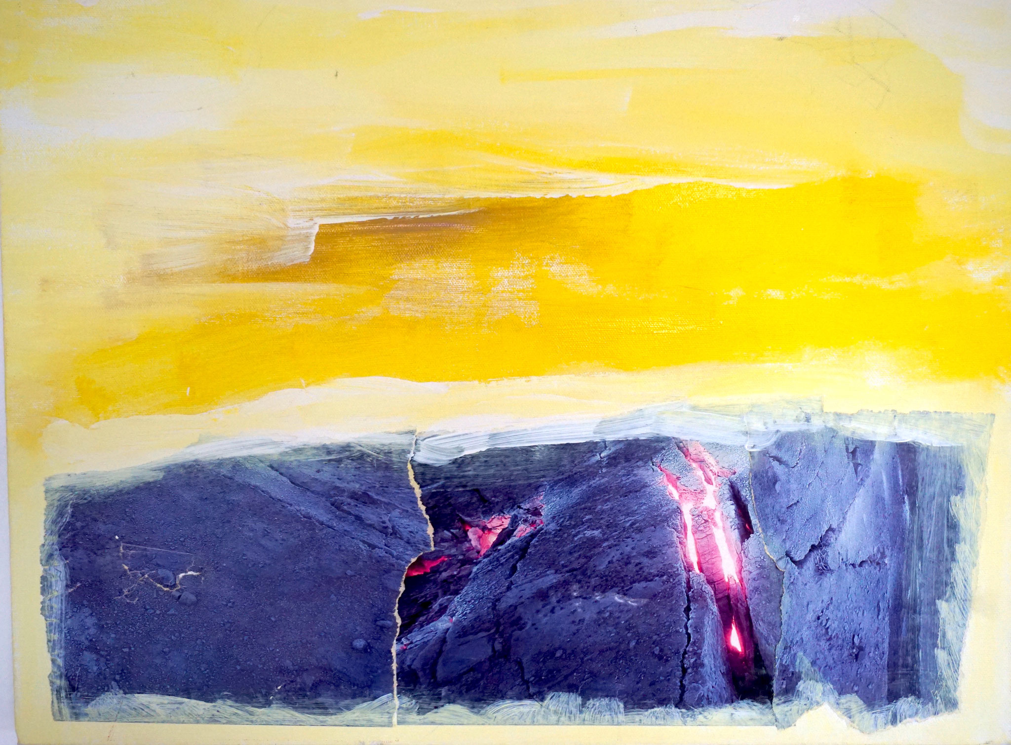 Bergmine 50x40 cm | Leinwand