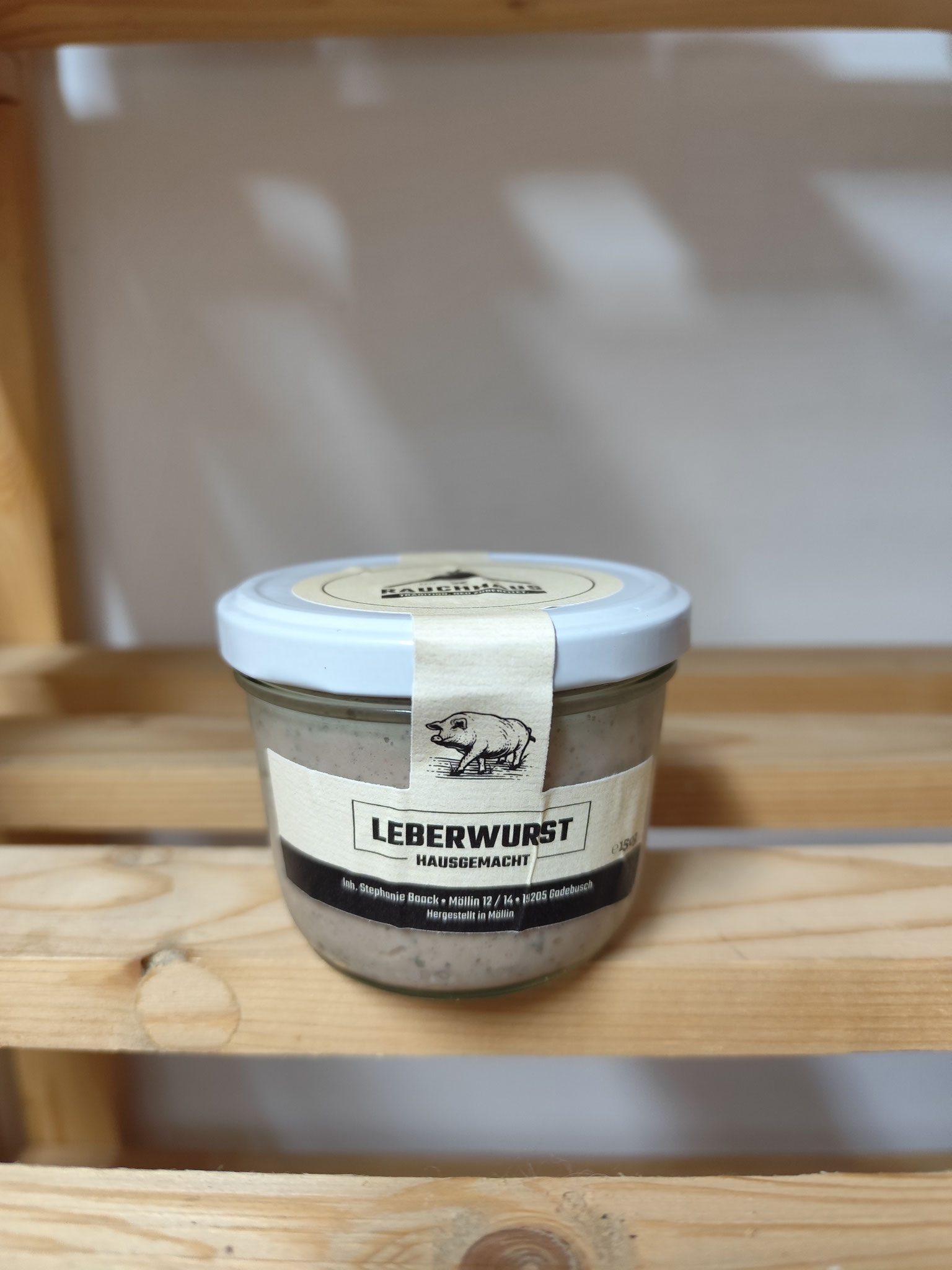 Leberwurst 3,90 € (im Glas 150g)