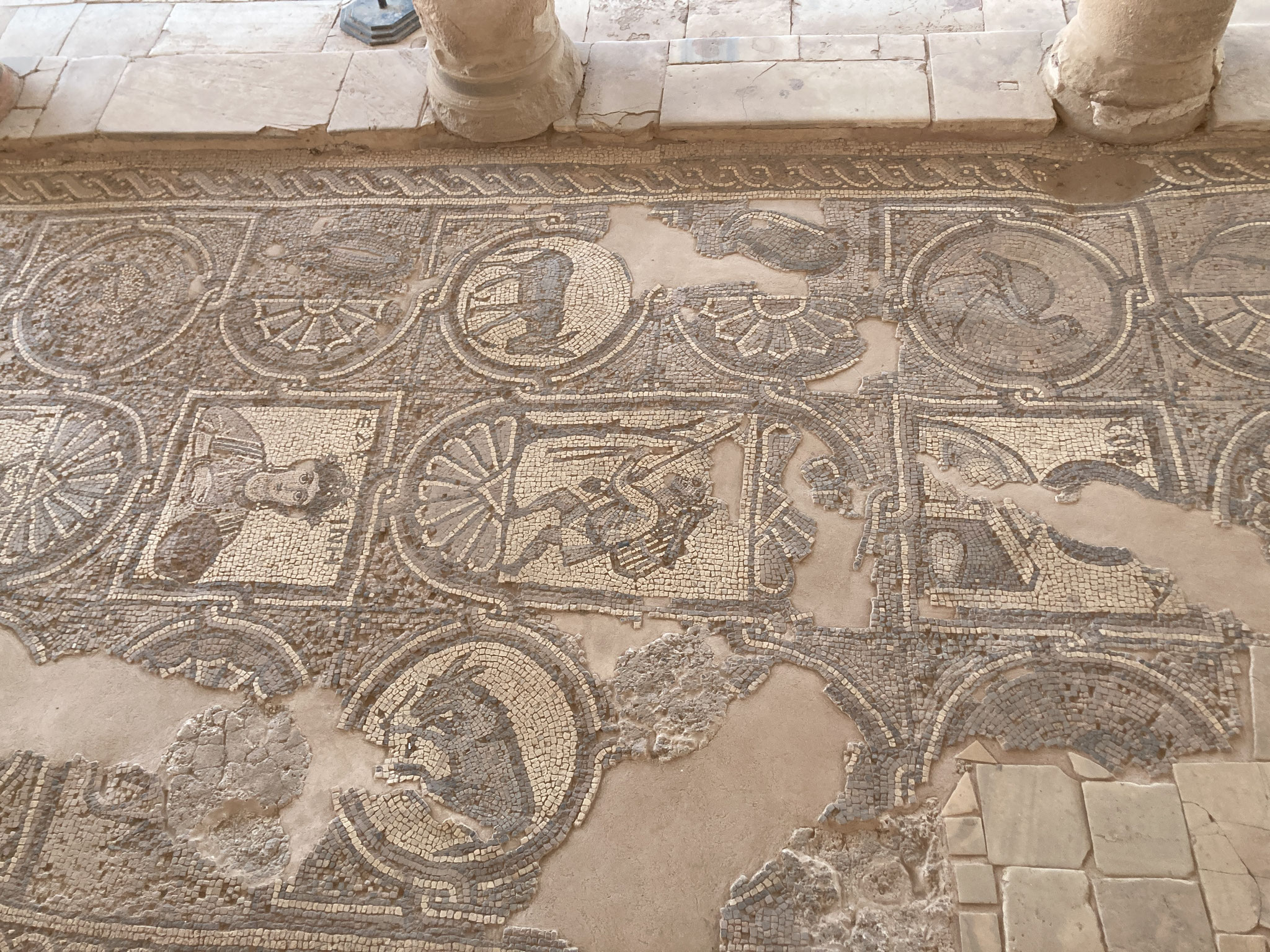 Mosaik in der Byzantinischen Kirche in Petra