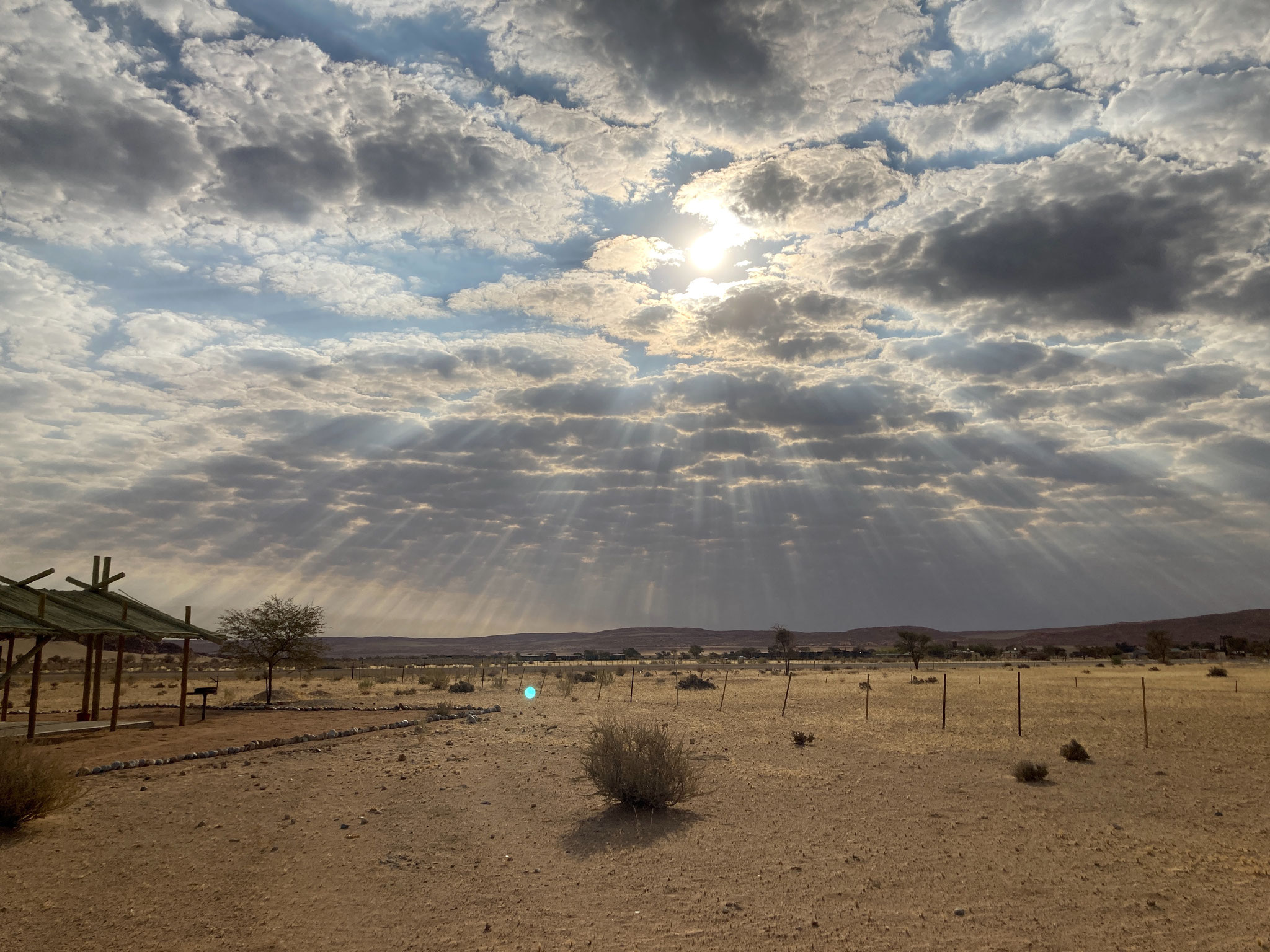 Abendstimmung mit Wolken in Sesriem