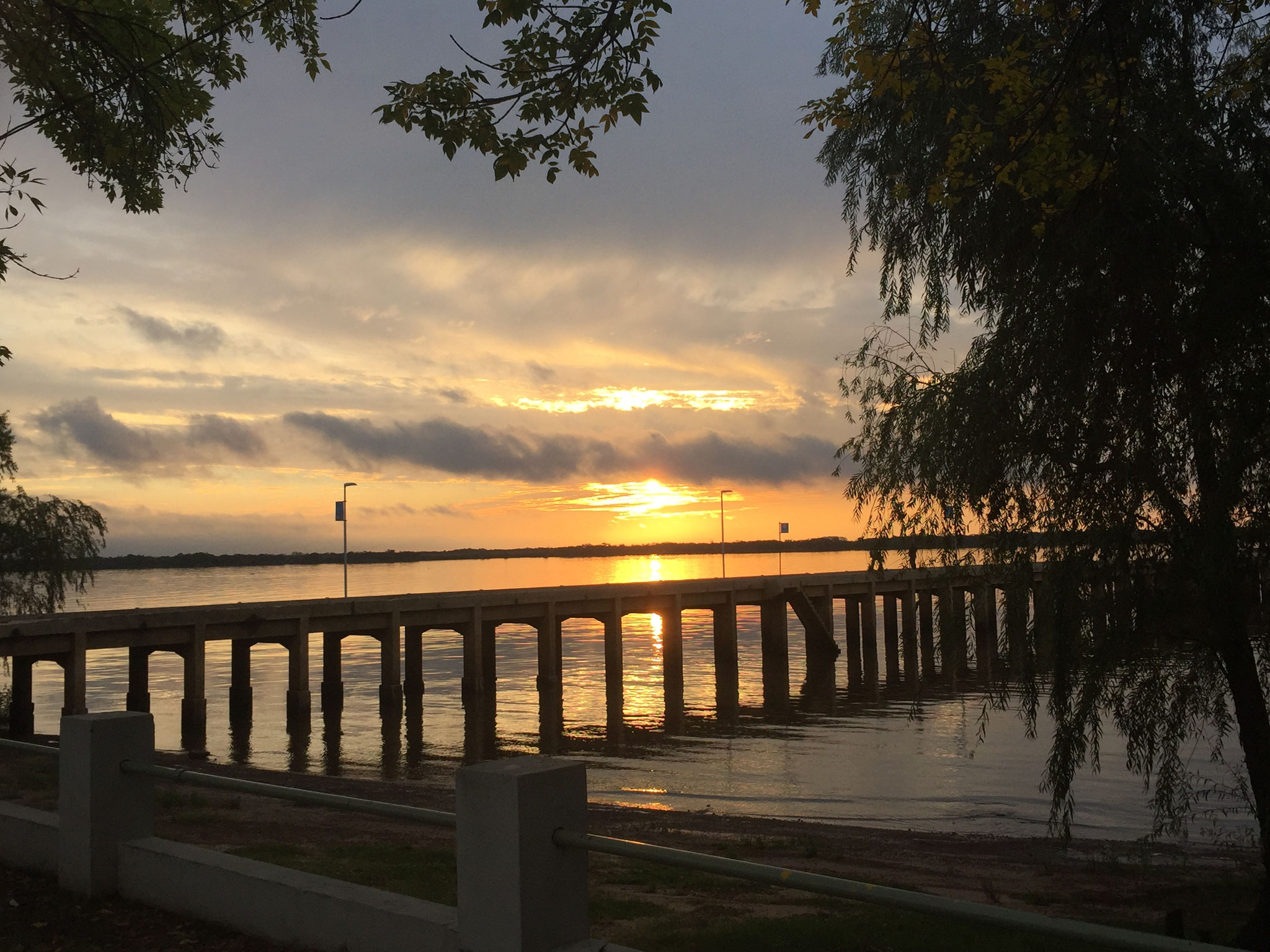 Sonnenuntergang am Rio Uruguay