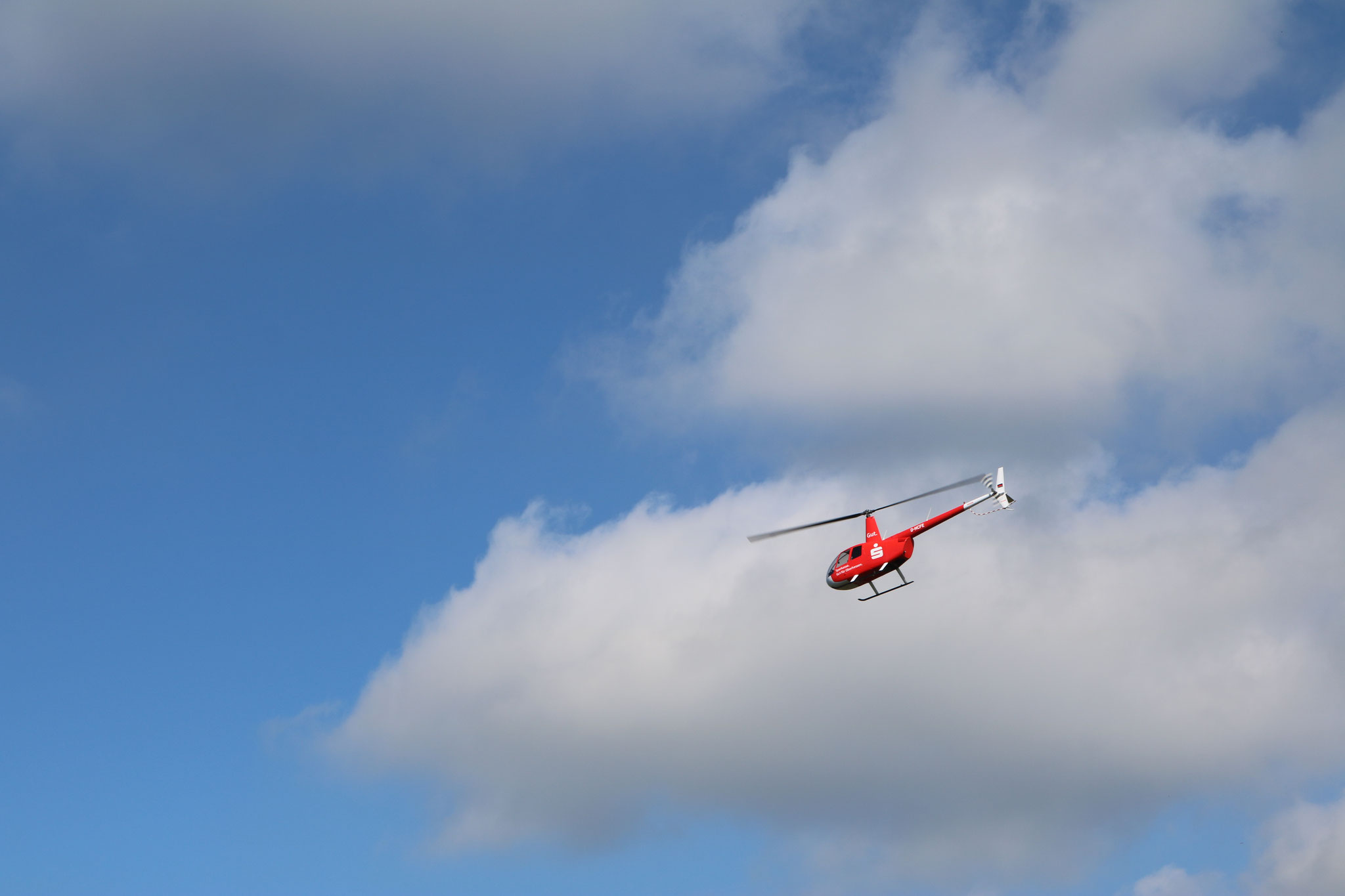 Ein weiteres Highlight des Festes: Hubschrauberundflüge über Hainzell und Umgebung