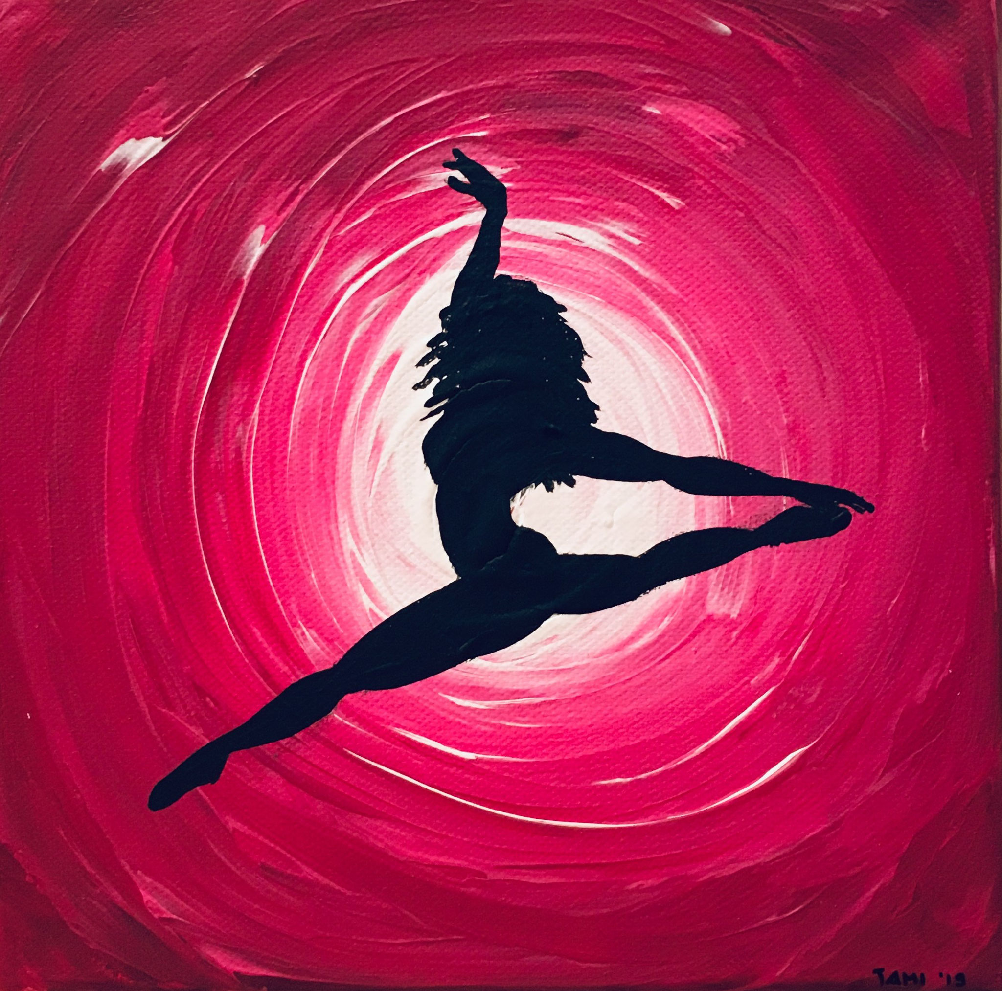 Dancing RED (20x20 / Acryl)