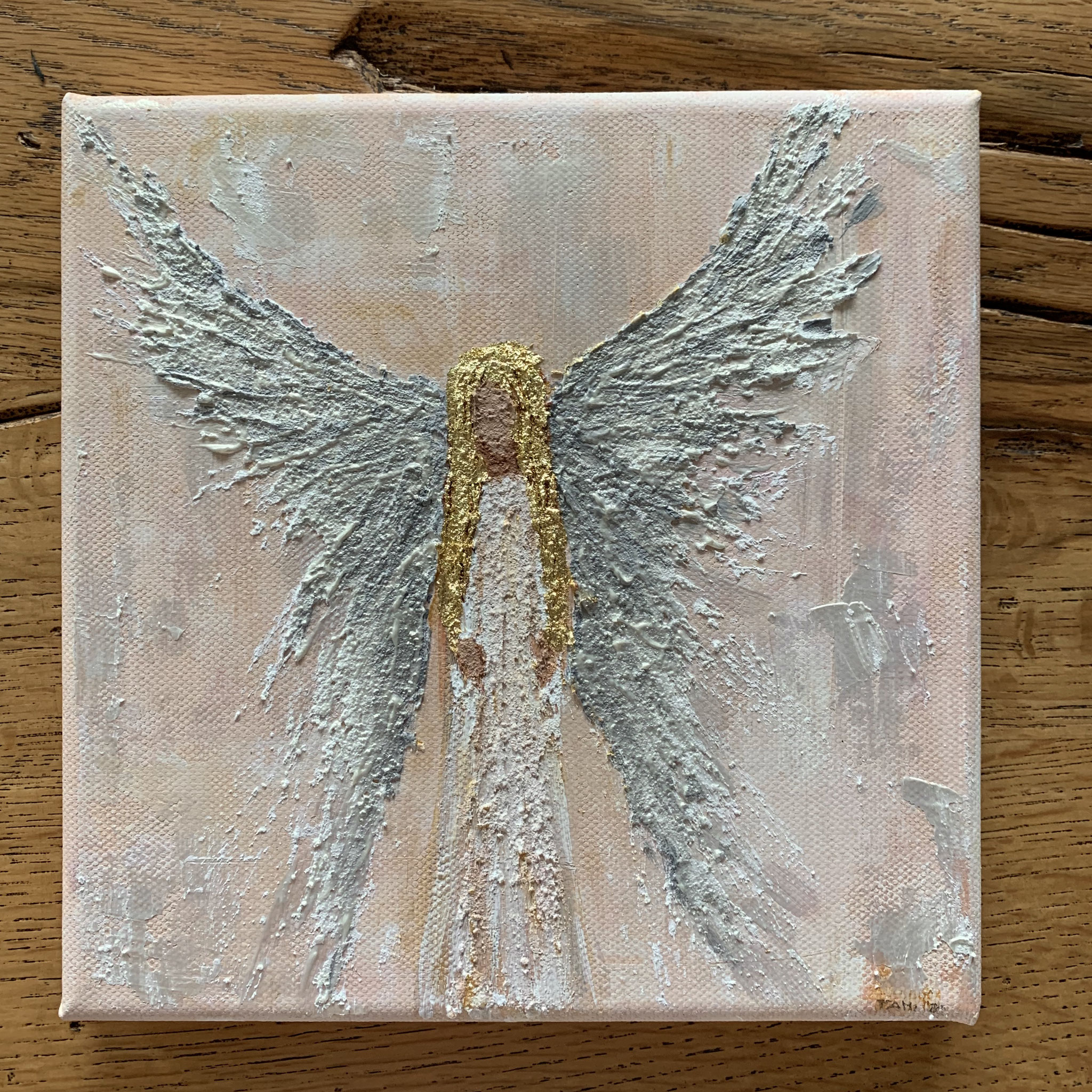 Silver Angel / 15 x 15 cm