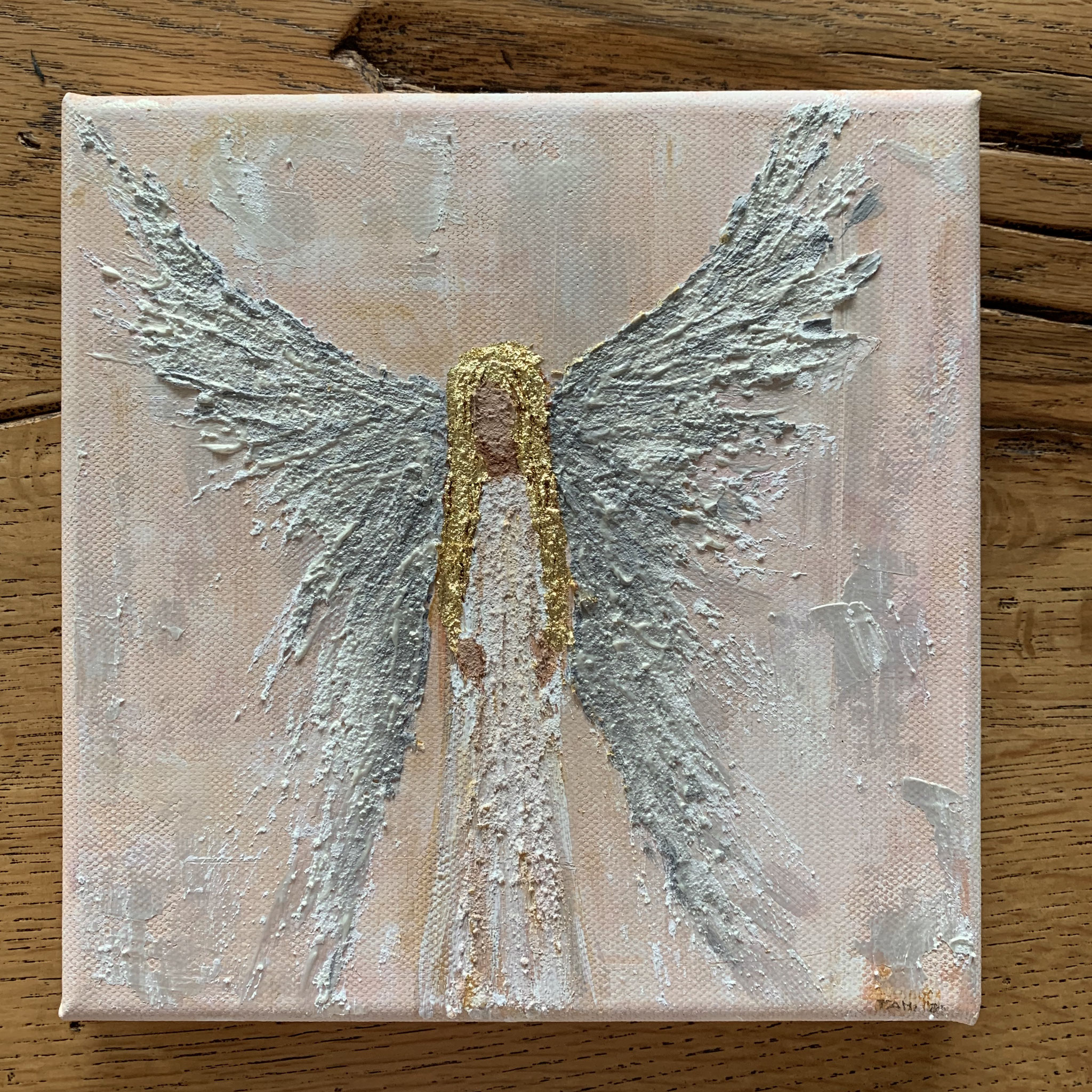 Silver Angel / 15 x 15 cm