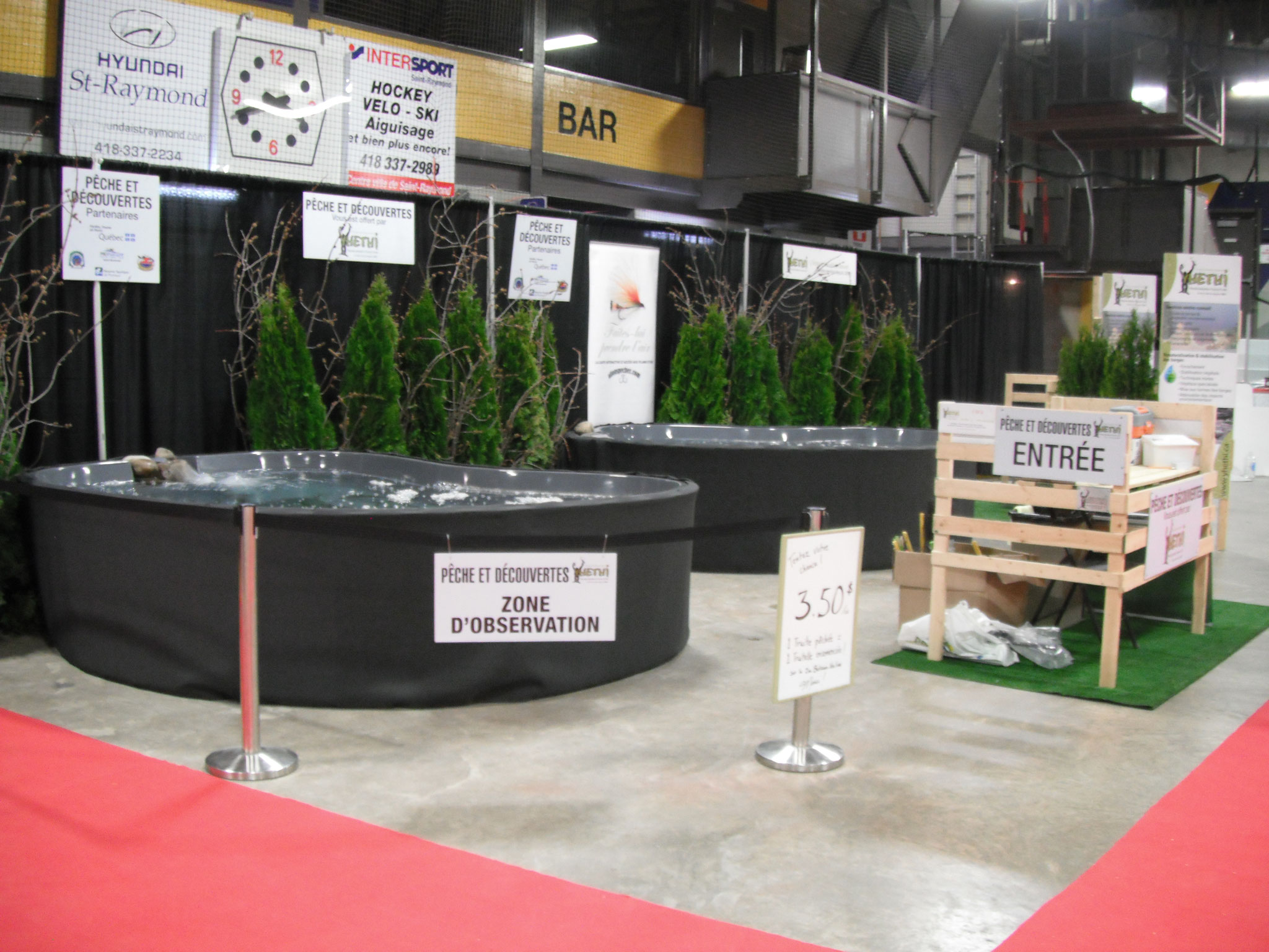 Bassin de pêche, Salon Nature Portneuf 2016