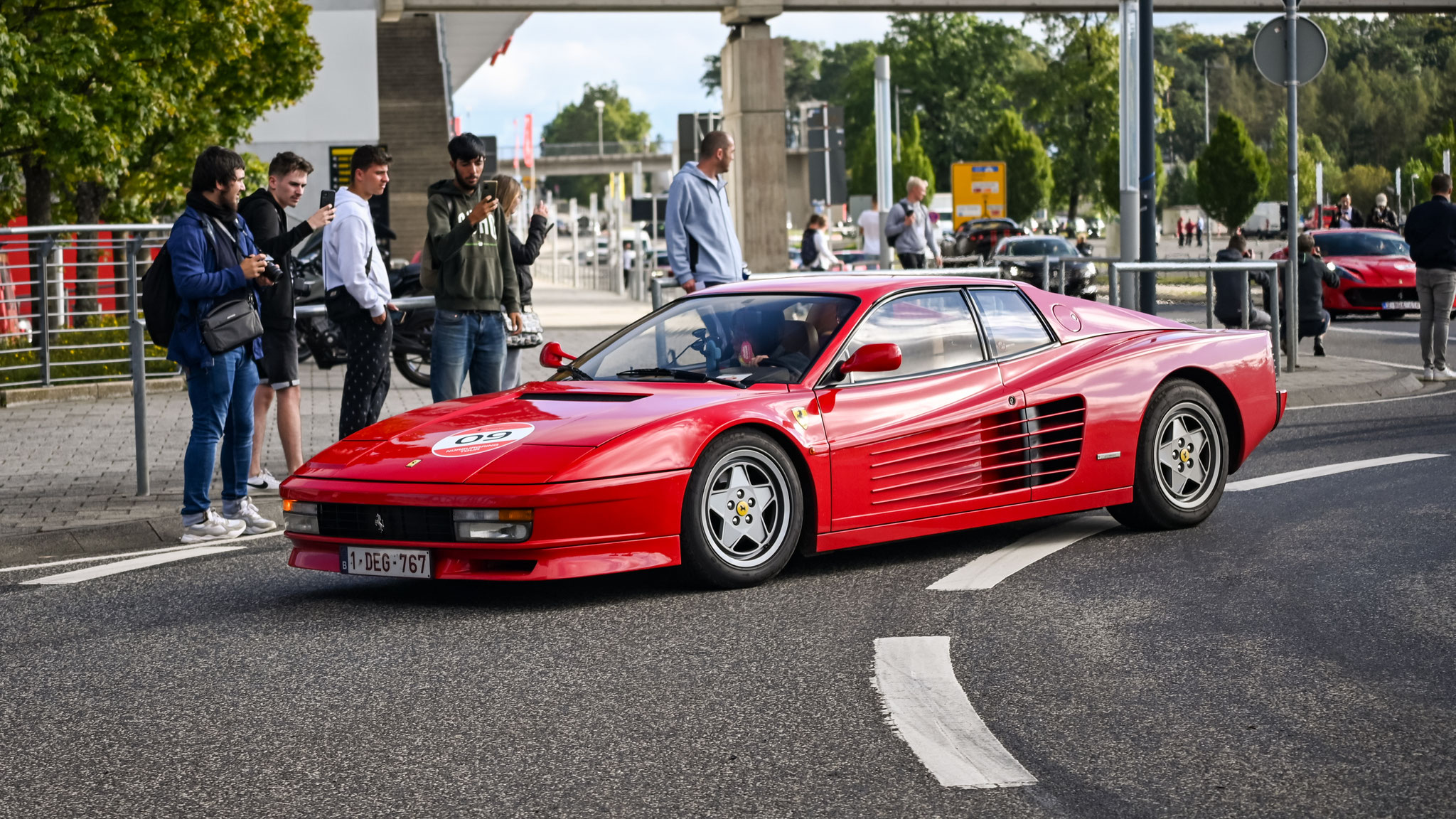 Ferrari testarossa - 1DEG767 (BEL)