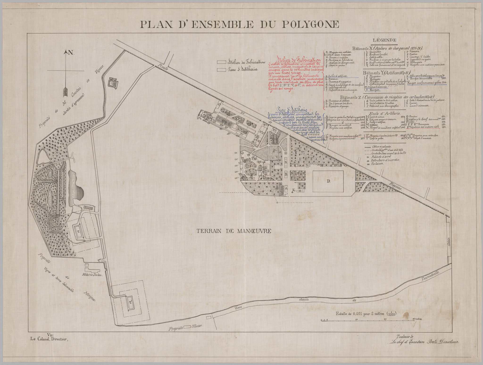 1911 : plan de séparation entre ATE et Arsenal