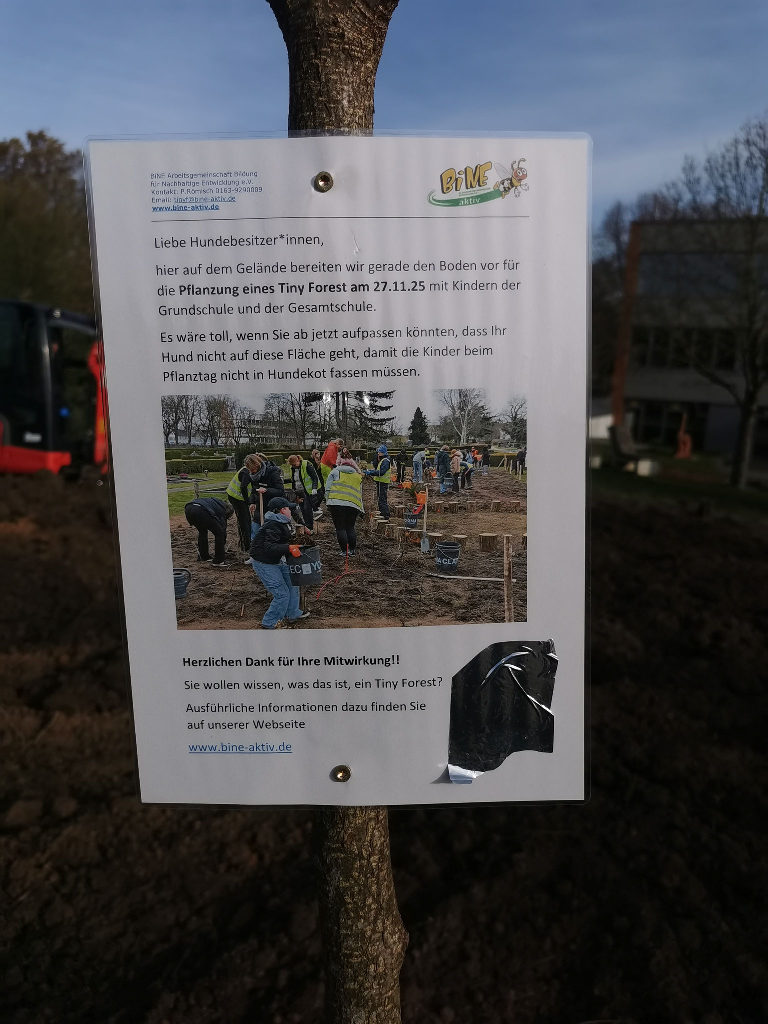 Ohne Schild geht es leider nicht - leidvolle Erfahrung 