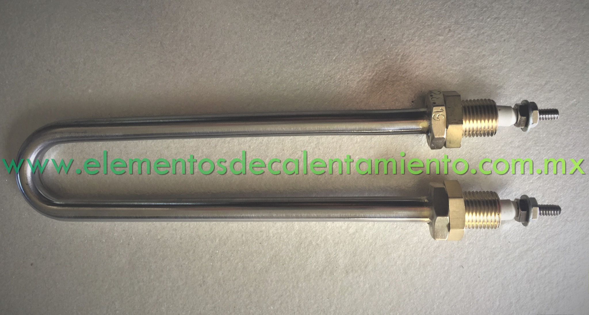 Tubular con conectores de latón tipo bushing