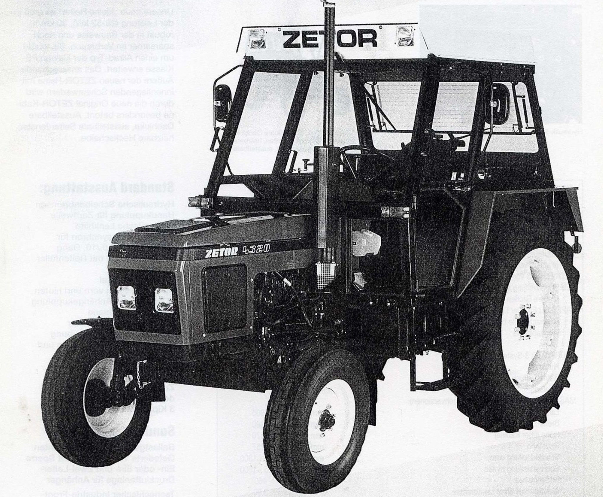 Zetor 4320 Traktor (Quelle: Hersteller)