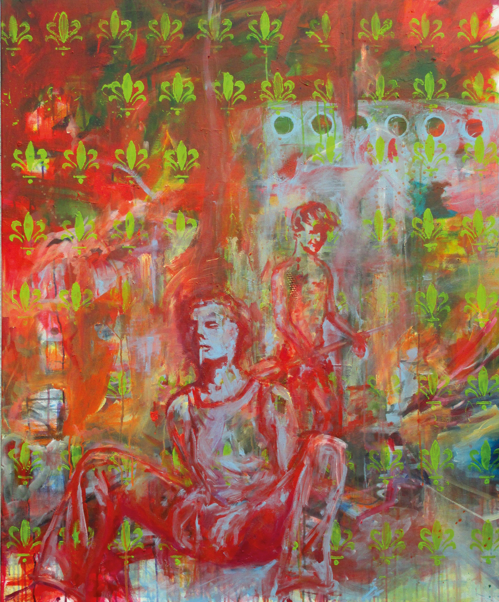 lost and found I, Acryl auf Leinwand, 120 x 100 cm, 2014