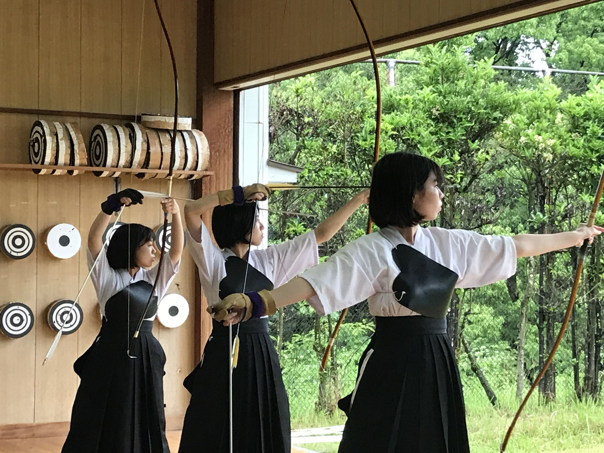 通信大会 競技風景 フォトギャラリー 鹿児島県高体連弓道専門部