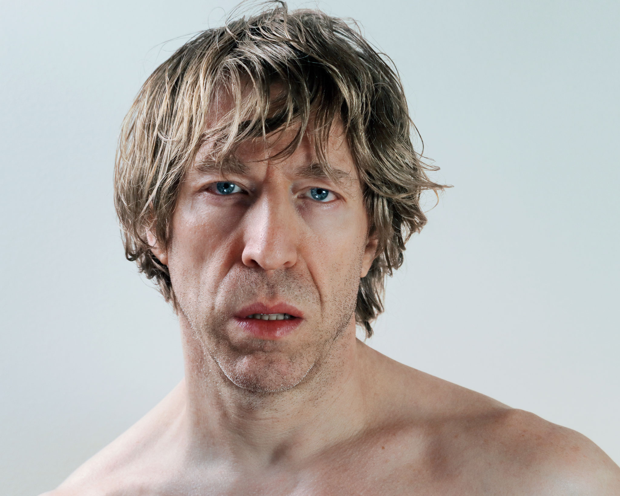 Ottaviano Blitch — muscolar shirtless editorial natural portrait, cinematic portrait of the Italian English actor, intense close-up, attore italiano inglese — 09