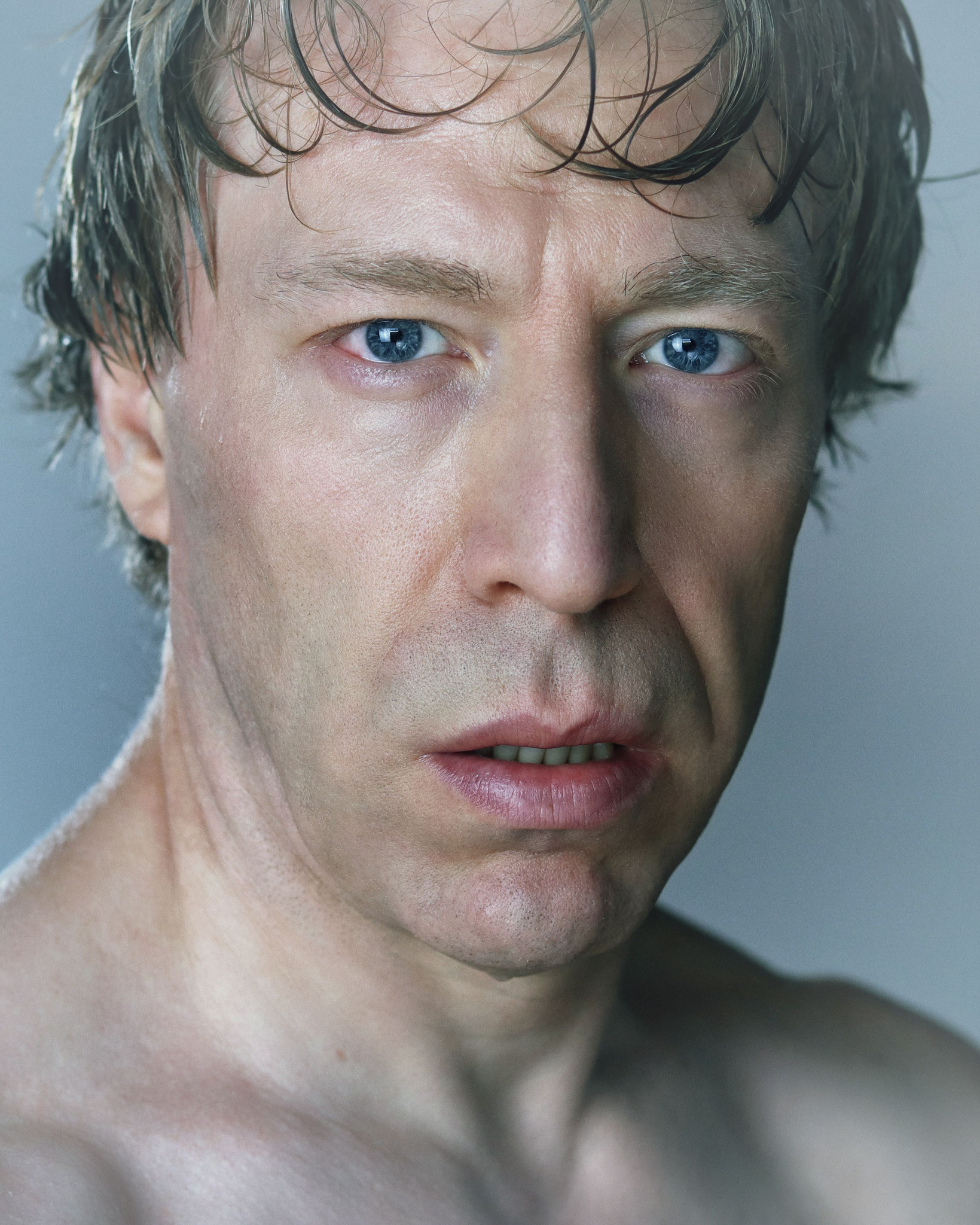 Ottaviano Blitch — cinematic portrait of the Italian British actor, intense close-up, attore italiano inglese