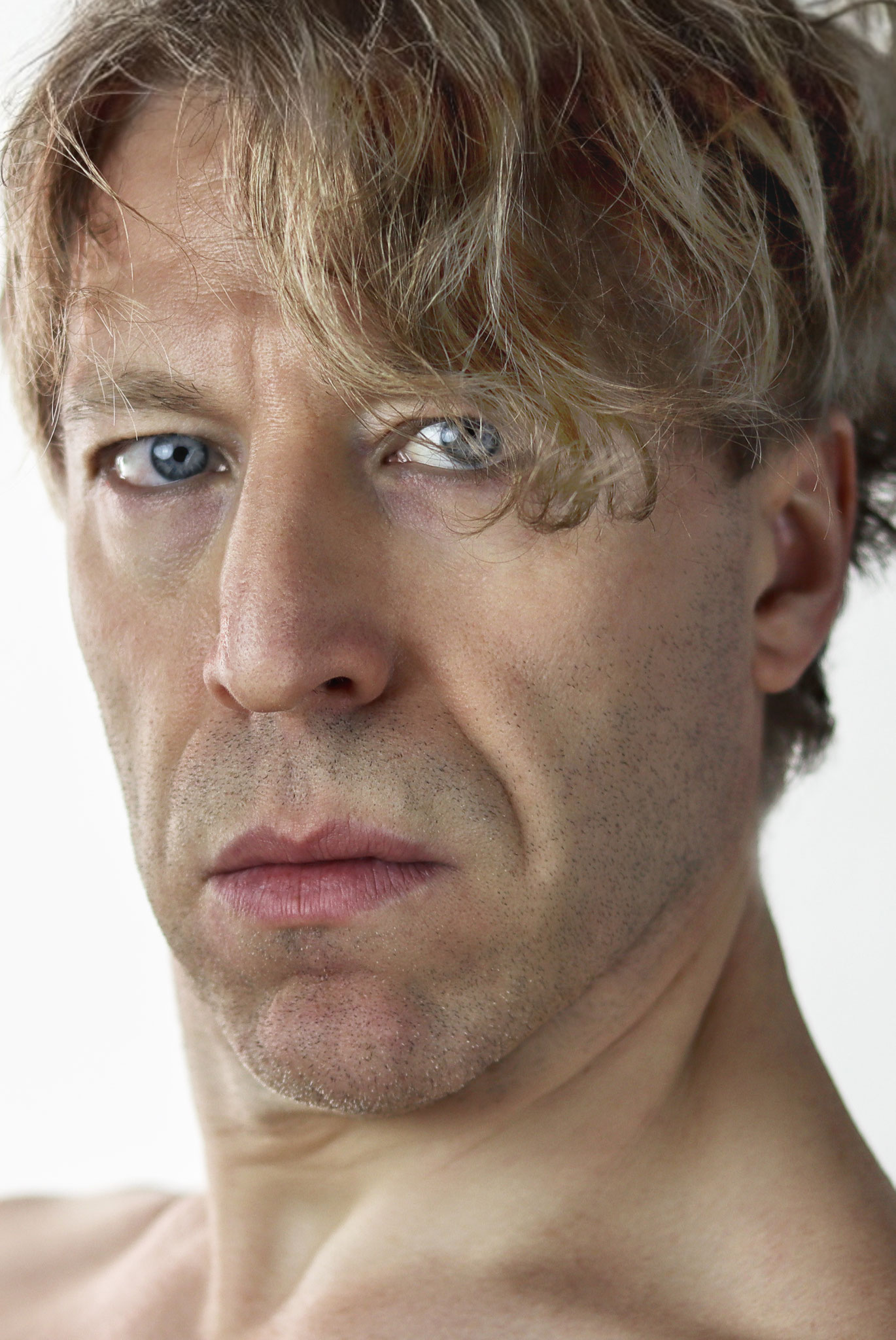 Ottaviano Blitch — shirtless editorial skin, cinematic portrait of the Italian English actor, intense close-up, attore italiano inglese — 11