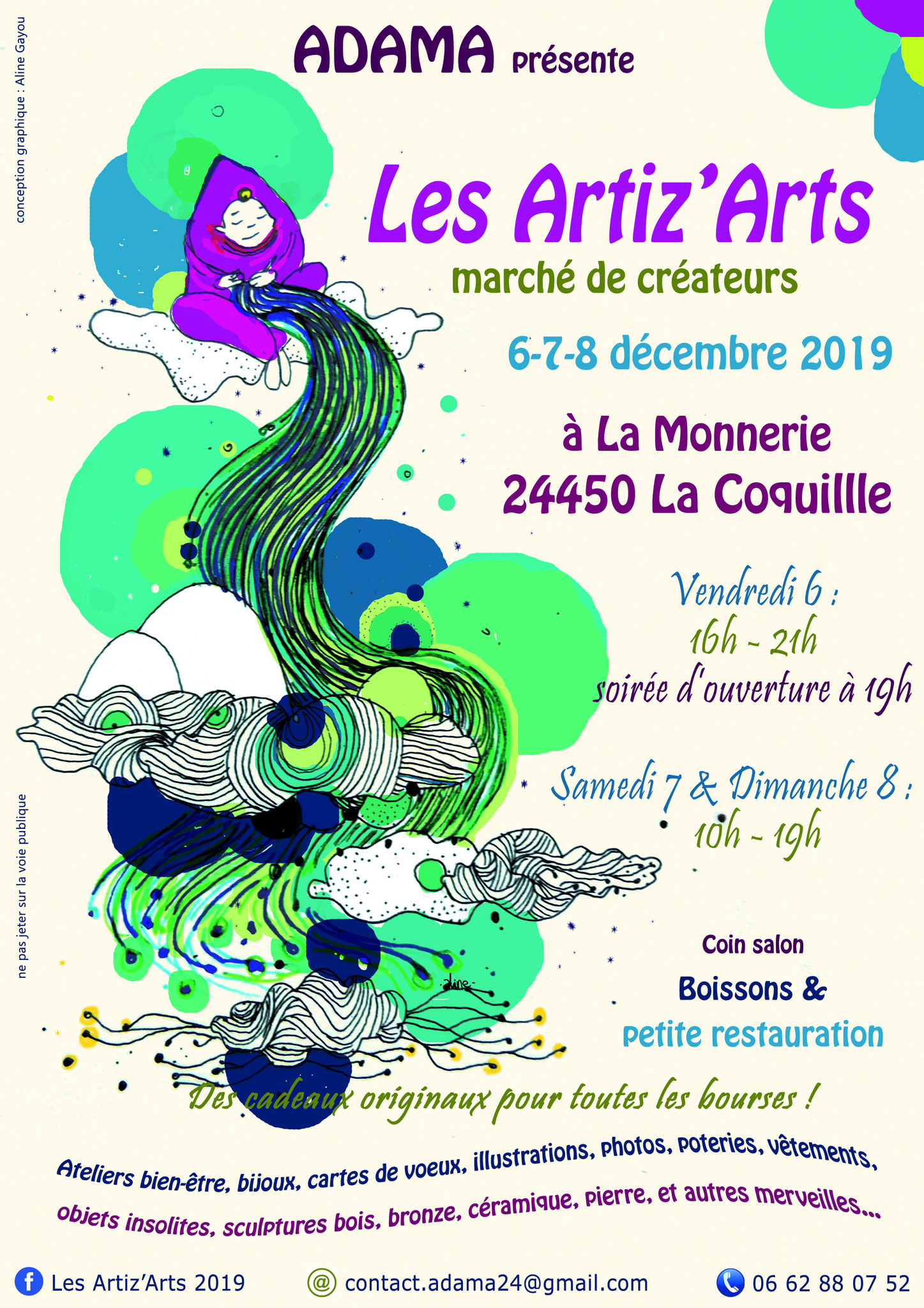 2019 - 24 La Coquille - Marché de créateurs Les Artiz'Arts - A. ADAMA