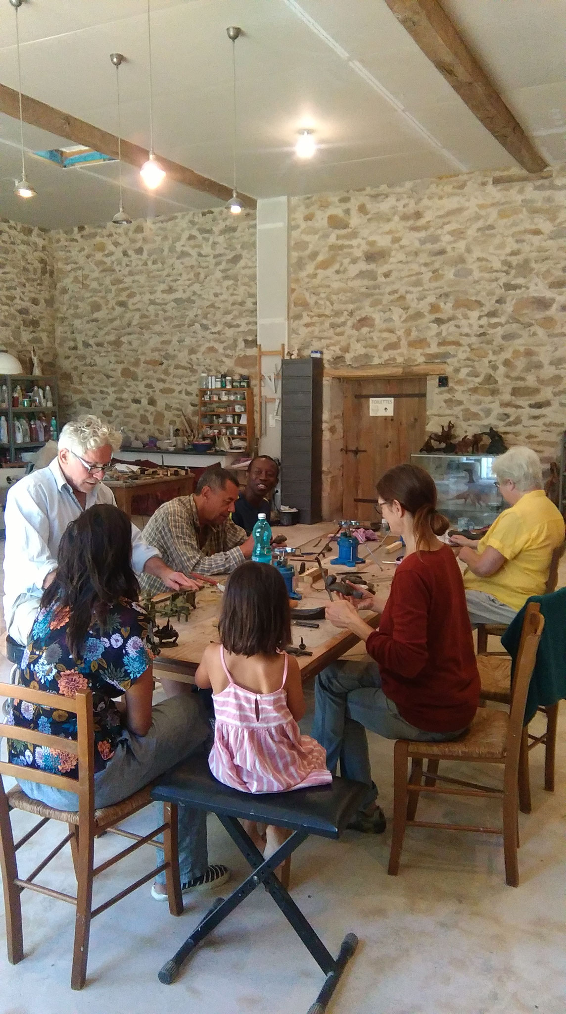 2018 - 24 La coquille - Chez Myra Ebenstein, céramiste - Atelier technique du bronze à la cire perdue 