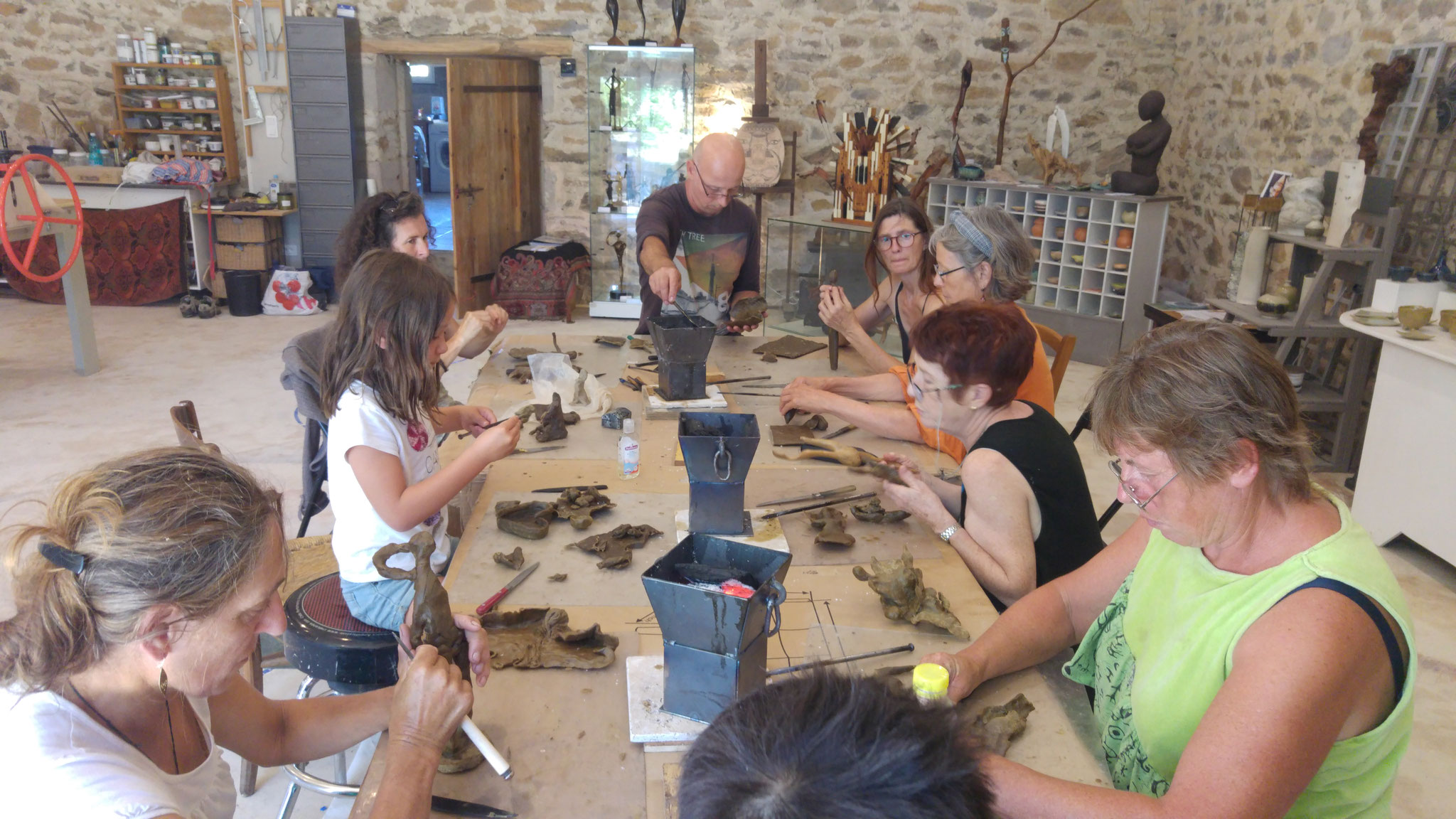 2019 - 24 La Coquille - Atelier bronze - Chez Myra Ebenstein, céramiste