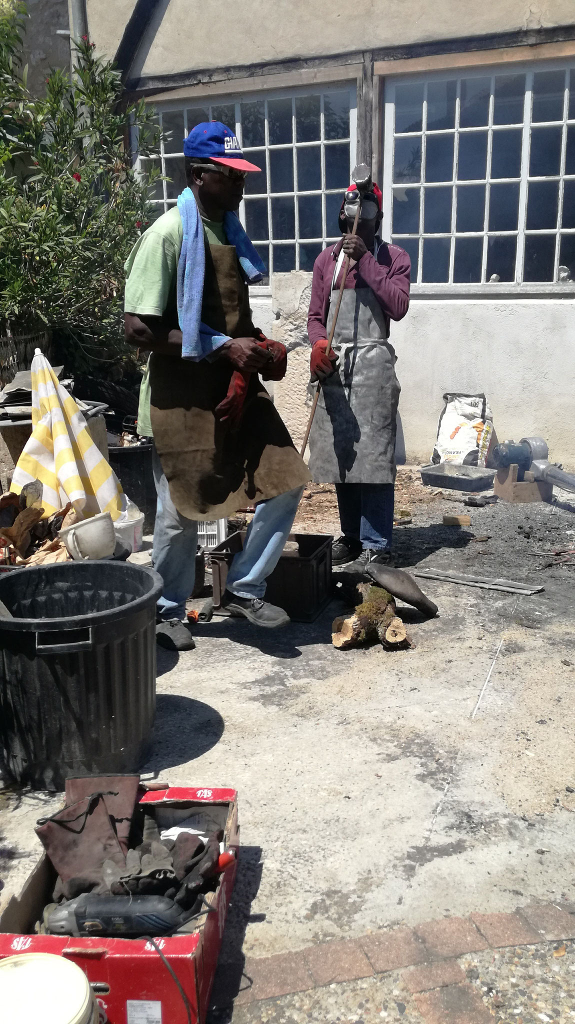 2018 - 32 Condom - Chez Céline Soutumier, sculpteur - Atelier technique du bronze à la cire perdue 