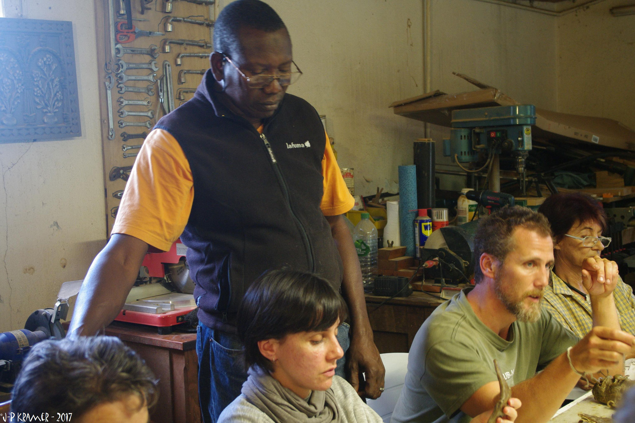 2017 - 47 St Antoine de Ficalba - Atelier, technique du bronze à la cire perdue - Chez Eve Delaneuville, sculpteur sur bois