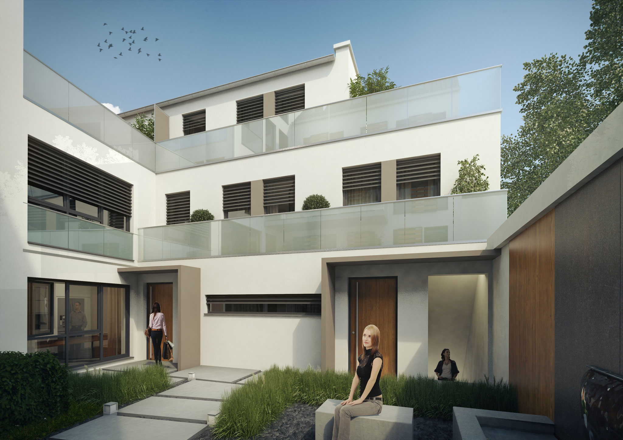 Neubauprojekt in Köln Sülz, Neubau von 5 Eigentumswohnungen und 2 Townhouses