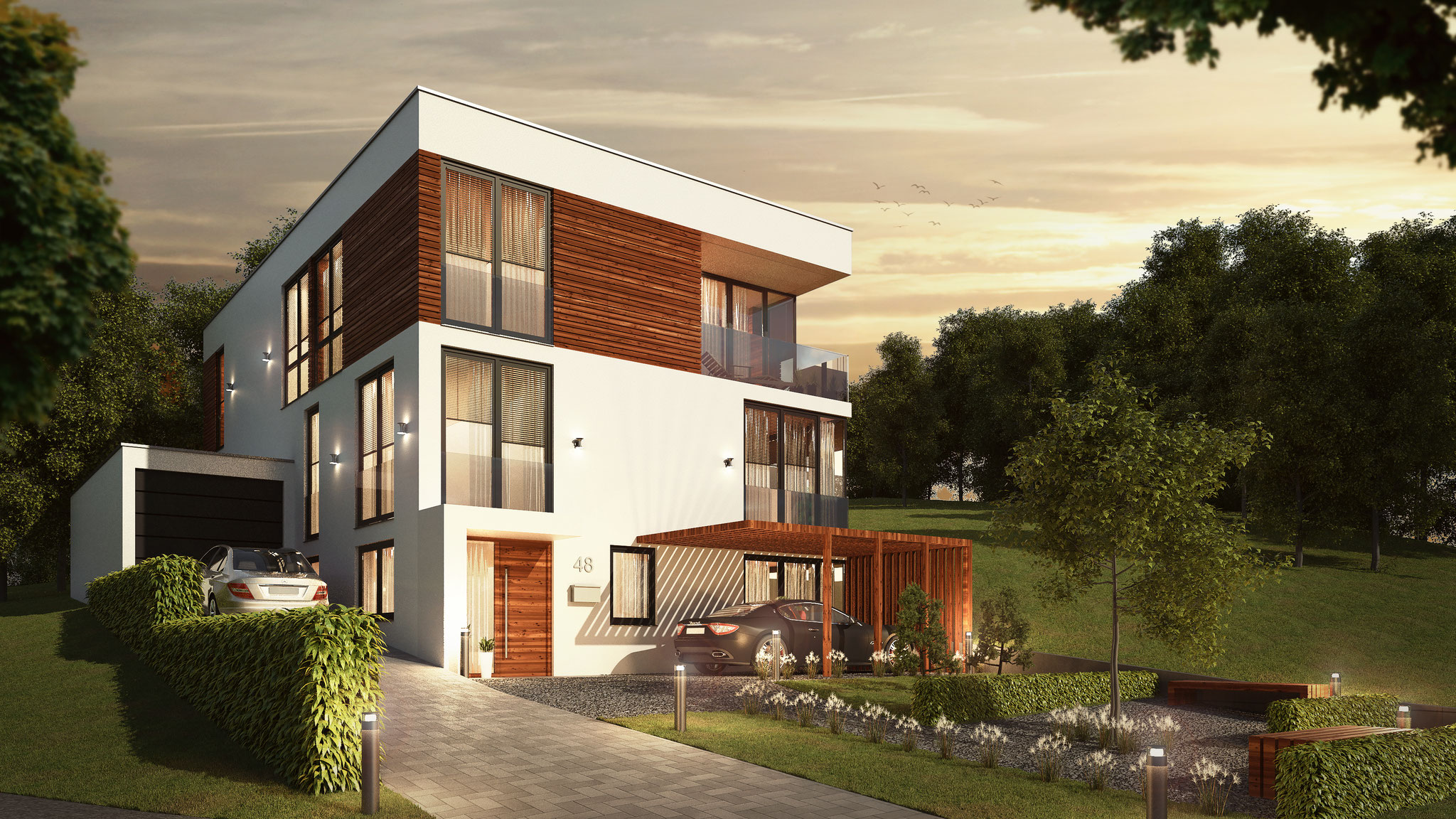 Neubau Bauhausvilla In Hanglage Mit Weitblick In Remscheid Pure